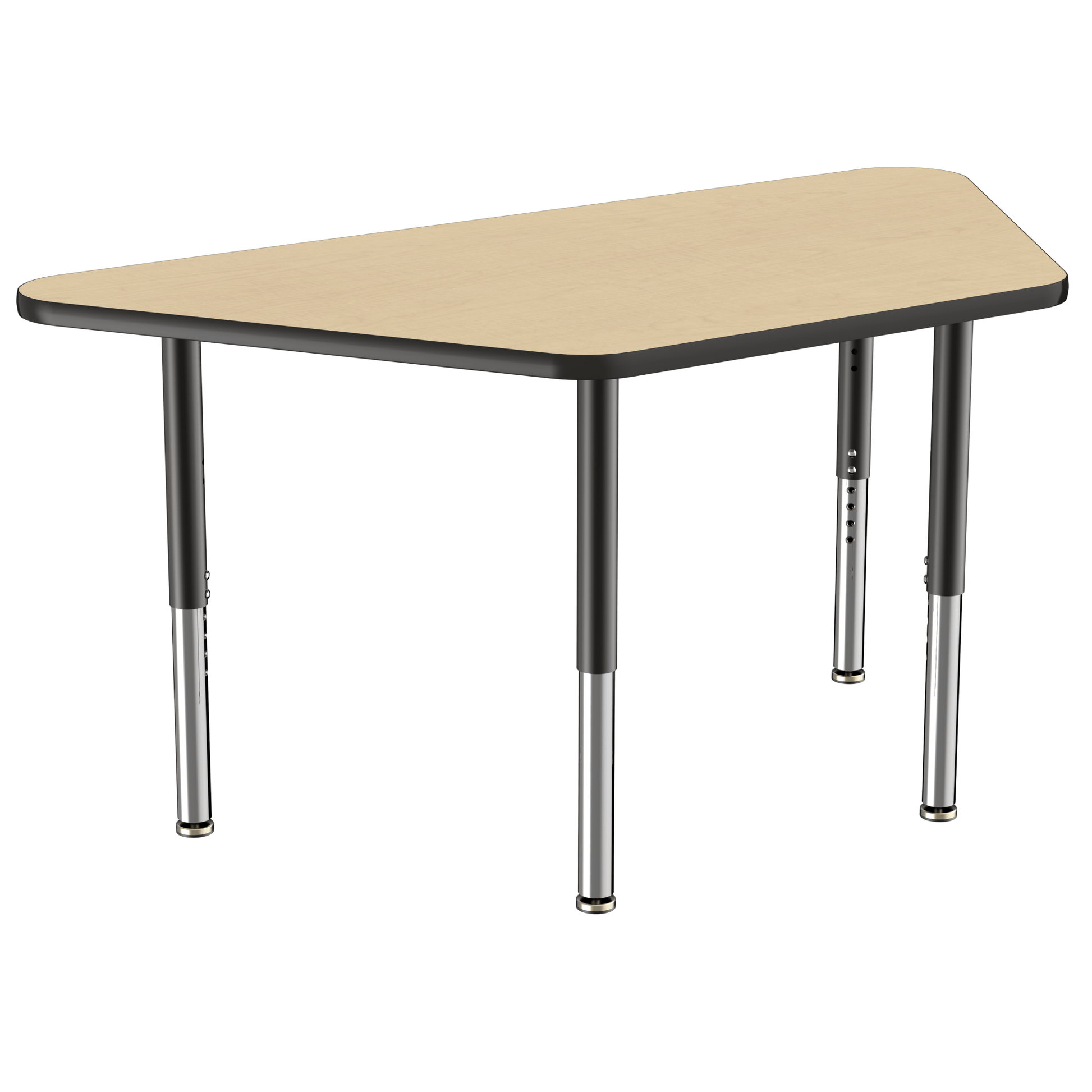 FDP 30" x 60" Trapezoid T - Molding Activity Table with Adjustable Super Legs (FDP - 10073 - XX) - SchoolOutlet