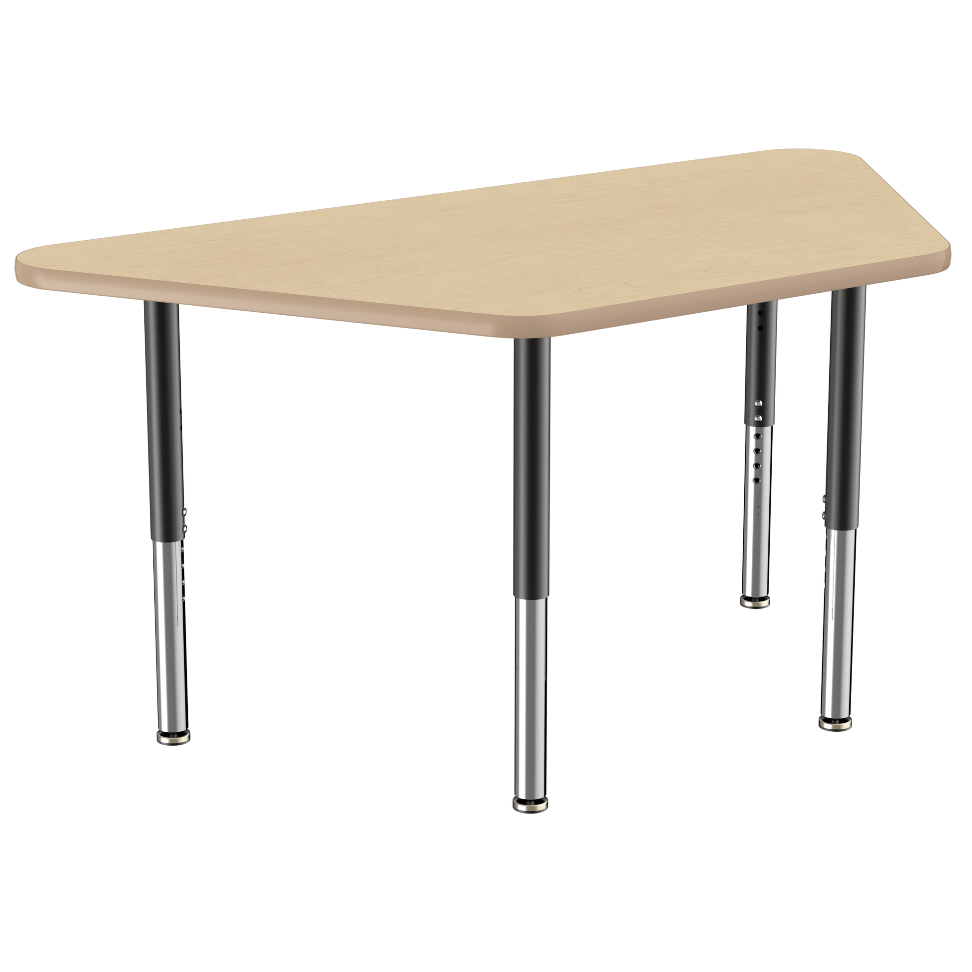 FDP 30" x 60" Trapezoid T - Molding Activity Table with Adjustable Super Legs (FDP - 10073 - XX) - SchoolOutlet