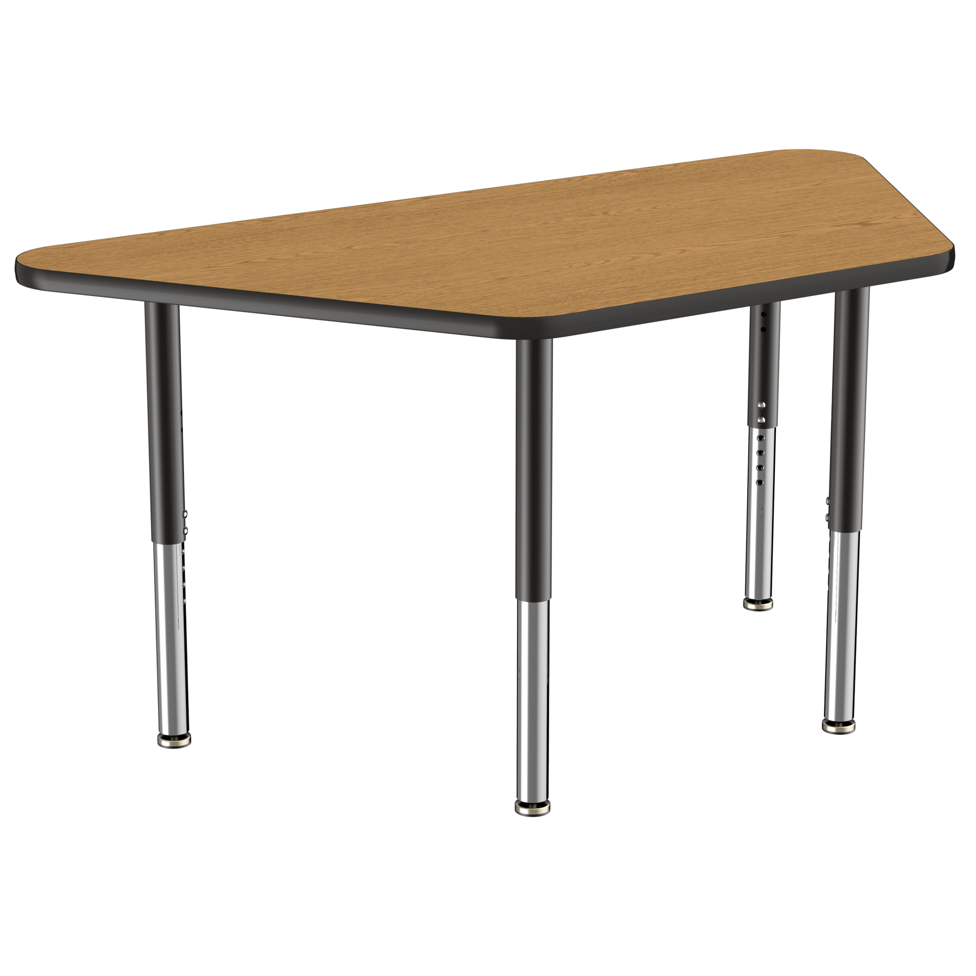 FDP 30" x 60" Trapezoid T - Molding Activity Table with Adjustable Super Legs (FDP - 10073 - XX) - SchoolOutlet