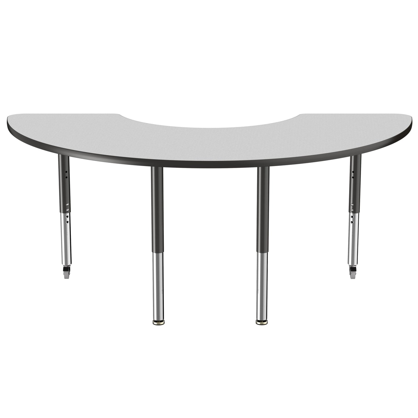 FDP 36" x 72" Half Moon T - Molding Activity Table with Adjustable Super Legs (FDP - 10080 - XX) - SchoolOutlet
