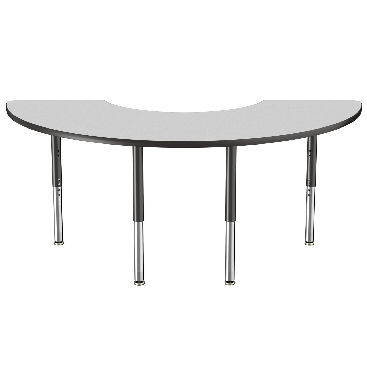 FDP 36" x 72" Half Moon T - Molding Activity Table with Adjustable Super Legs (FDP - 10080 - XX) - SchoolOutlet