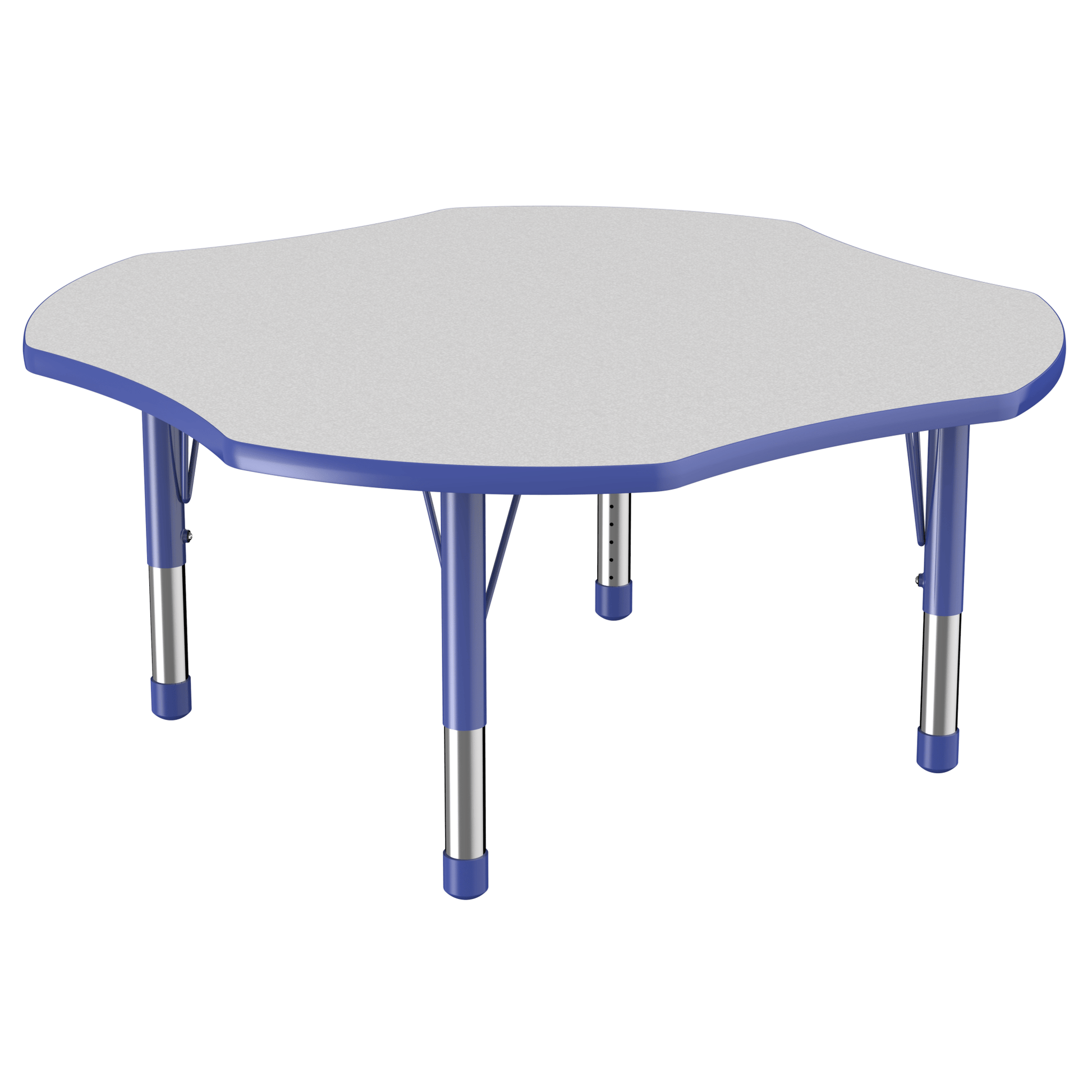 FDP 48" x 48" Clover T - Molding Activity Table with Adjustable Chunky Legs (FDP - 10083 - XX) - SchoolOutlet