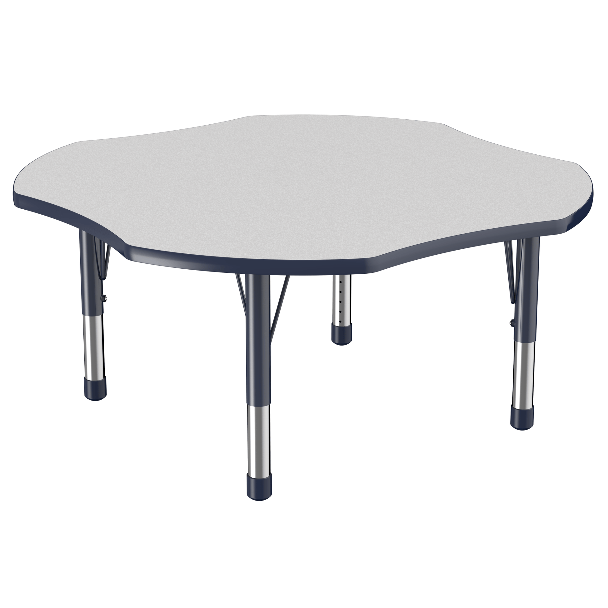 FDP 48" x 48" Clover T - Molding Activity Table with Adjustable Chunky Legs (FDP - 10083 - XX) - SchoolOutlet