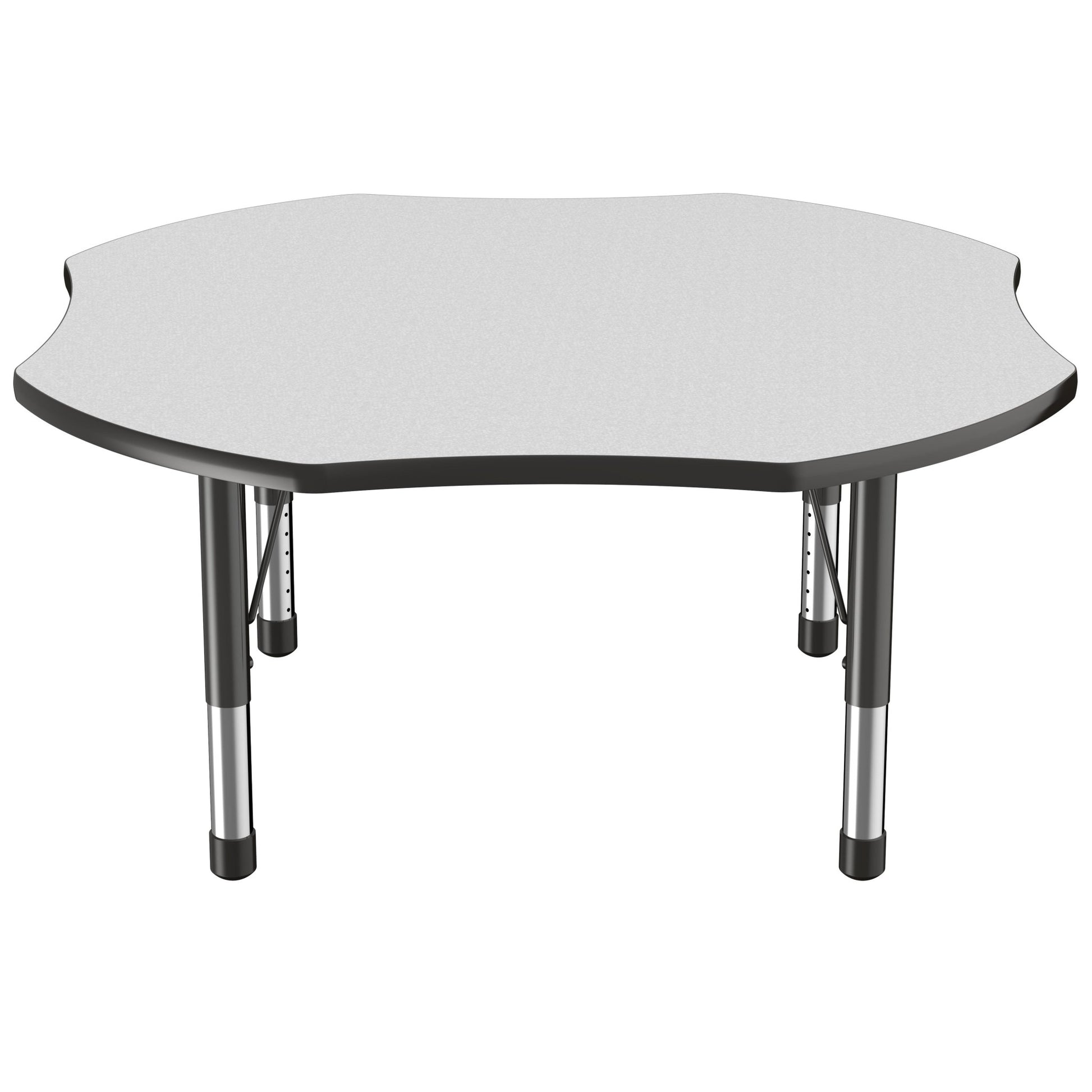 FDP 48" x 48" Clover T - Molding Activity Table with Adjustable Chunky Legs (FDP - 10083 - XX) - SchoolOutlet