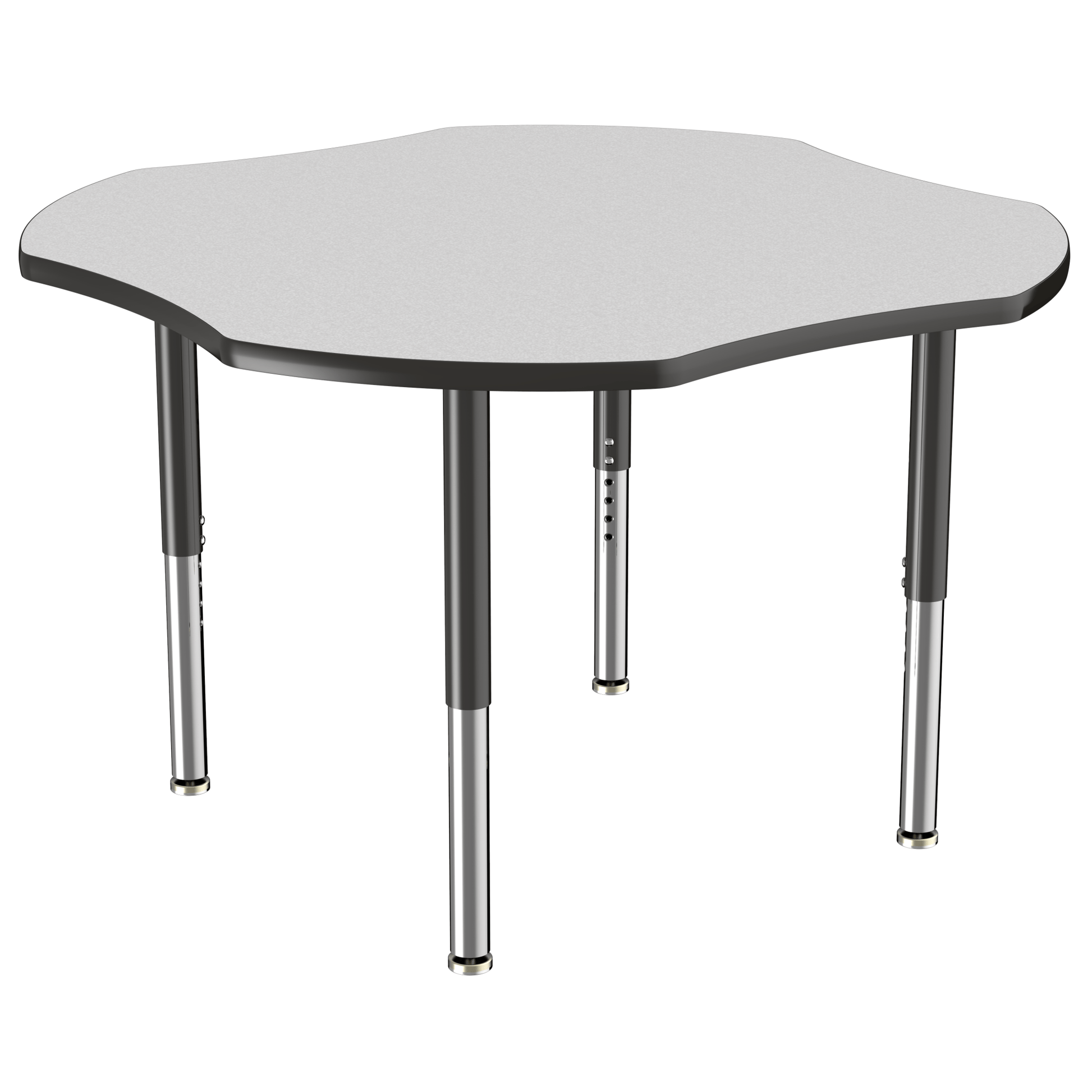 FDP 48" x 48" Clover T - Molding Activity Table with Adjustable Super Legs (FDP - 10084 - XX) - SchoolOutlet