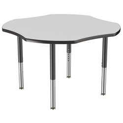 FDP 48" x 48" Clover T-Molding Activity Table with Adjustable Super Legs (FDP-10084-XX)