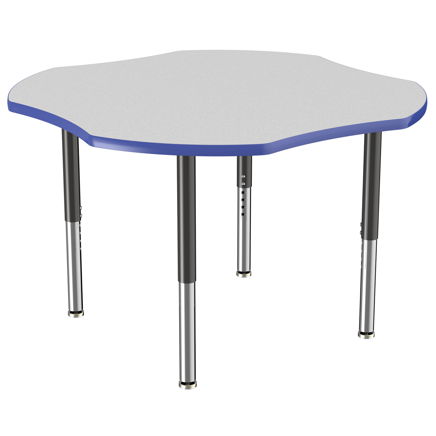 FDP 48" x 48" Clover T - Molding Activity Table with Adjustable Super Legs (FDP - 10084 - XX) - SchoolOutlet