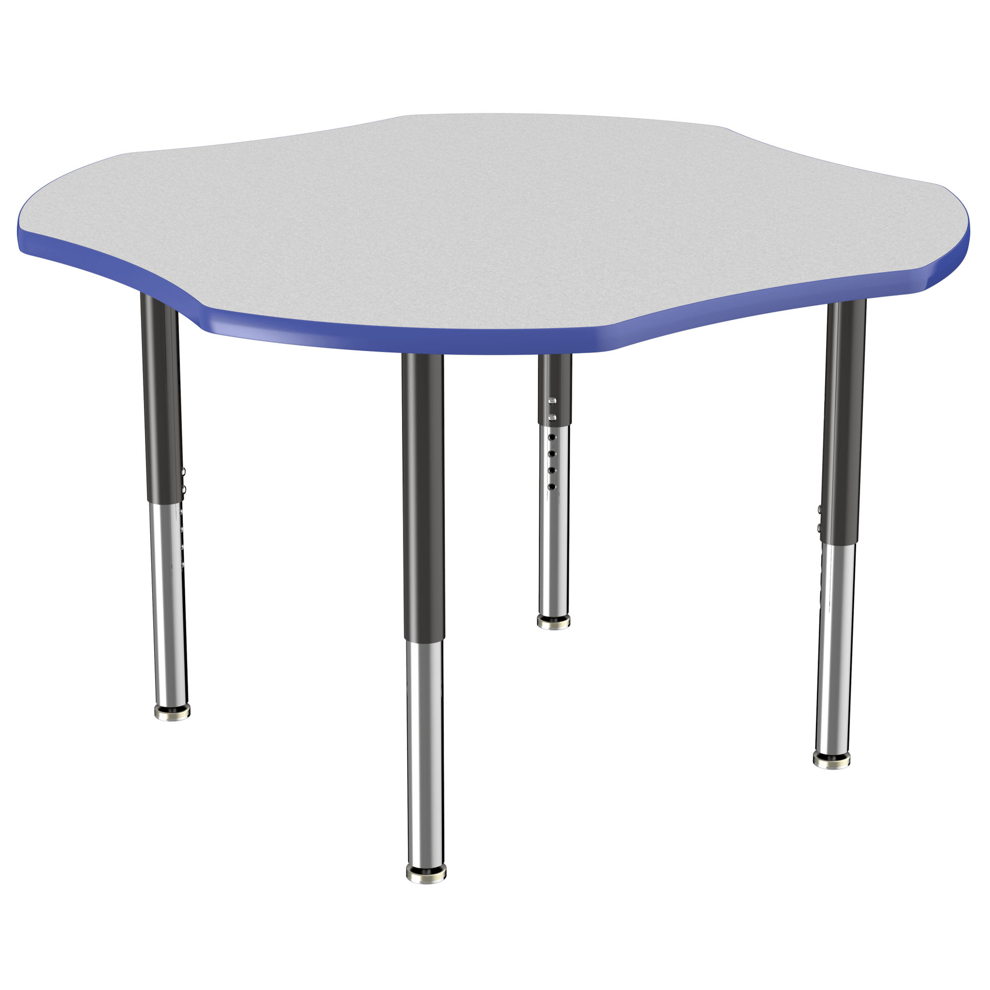FDP 48" x 48" Clover T - Molding Activity Table with Adjustable Super Legs (FDP - 10084 - XX) - SchoolOutlet