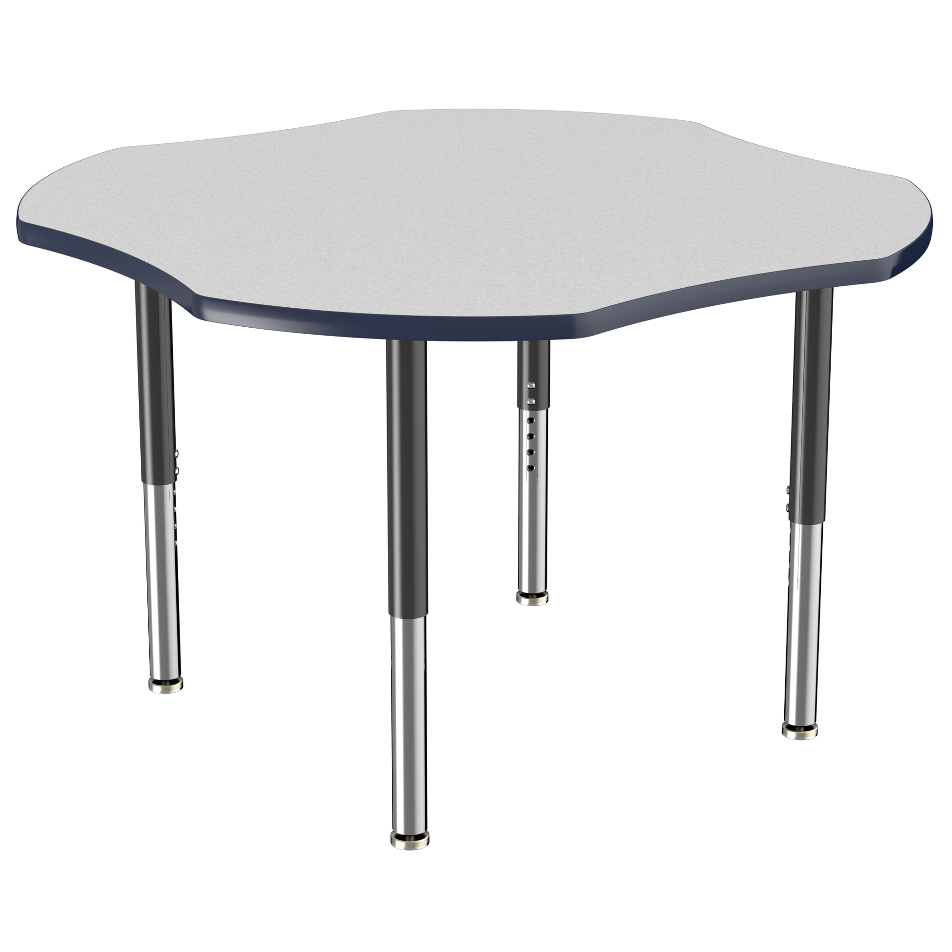 FDP 48" x 48" Clover T - Molding Activity Table with Adjustable Super Legs (FDP - 10084 - XX) - SchoolOutlet