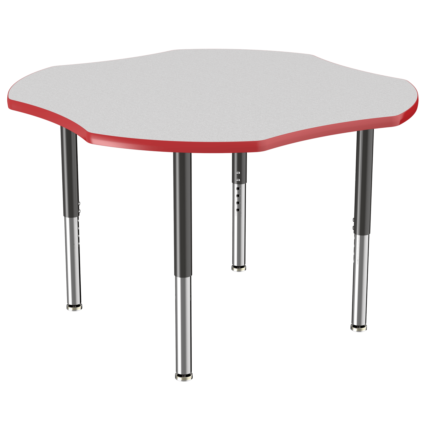 FDP 48" x 48" Clover T - Molding Activity Table with Adjustable Super Legs (FDP - 10084 - XX) - SchoolOutlet