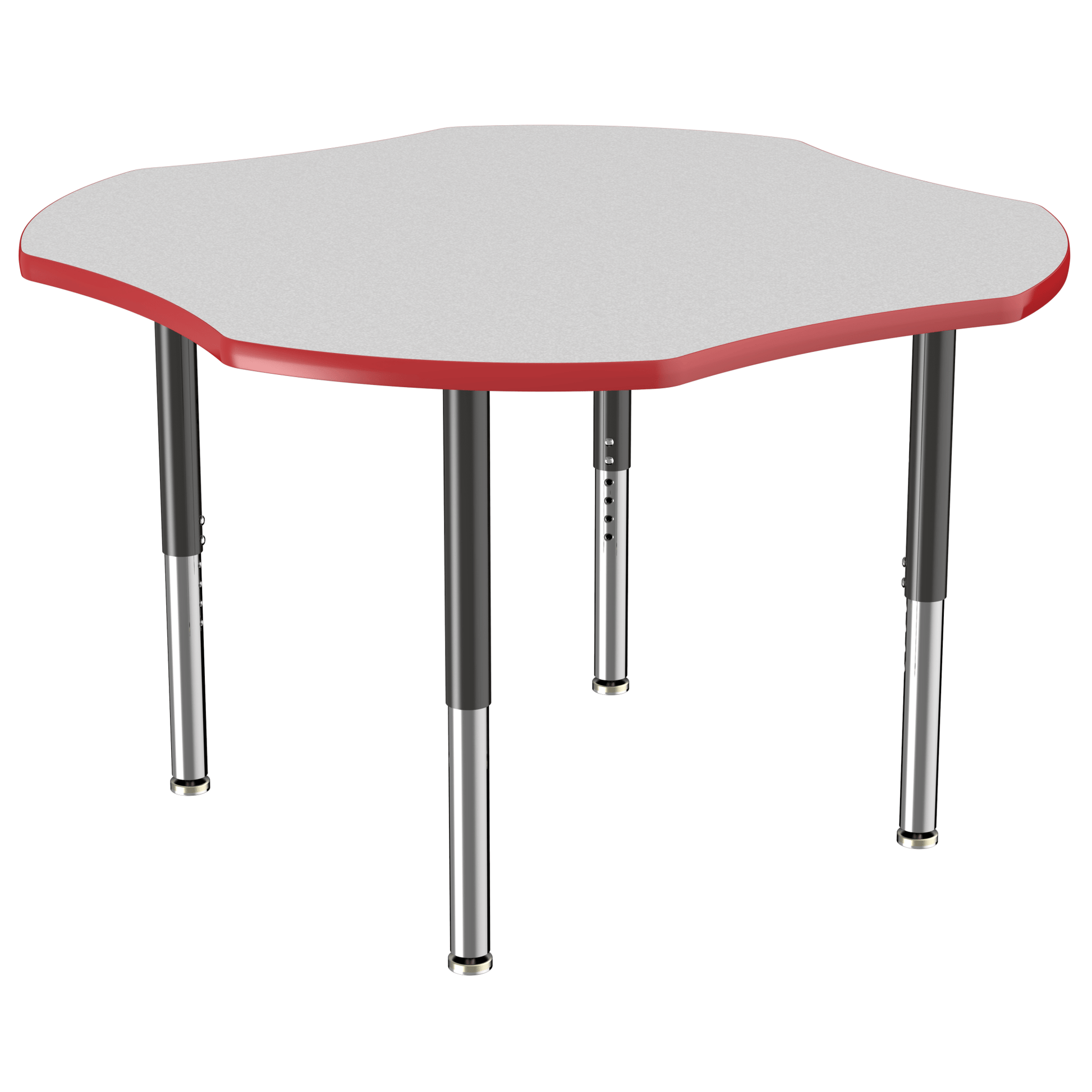 FDP 48" x 48" Clover T - Molding Activity Table with Adjustable Super Legs (FDP - 10084 - XX) - SchoolOutlet