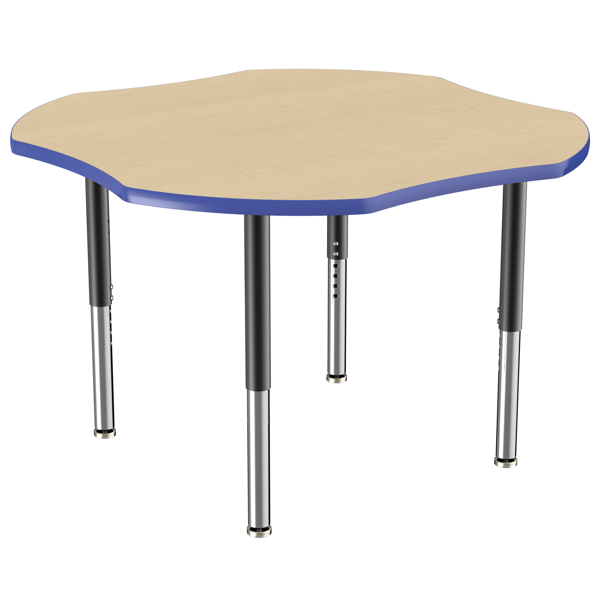FDP 48" x 48" Clover T - Molding Activity Table with Adjustable Super Legs (FDP - 10084 - XX) - SchoolOutlet