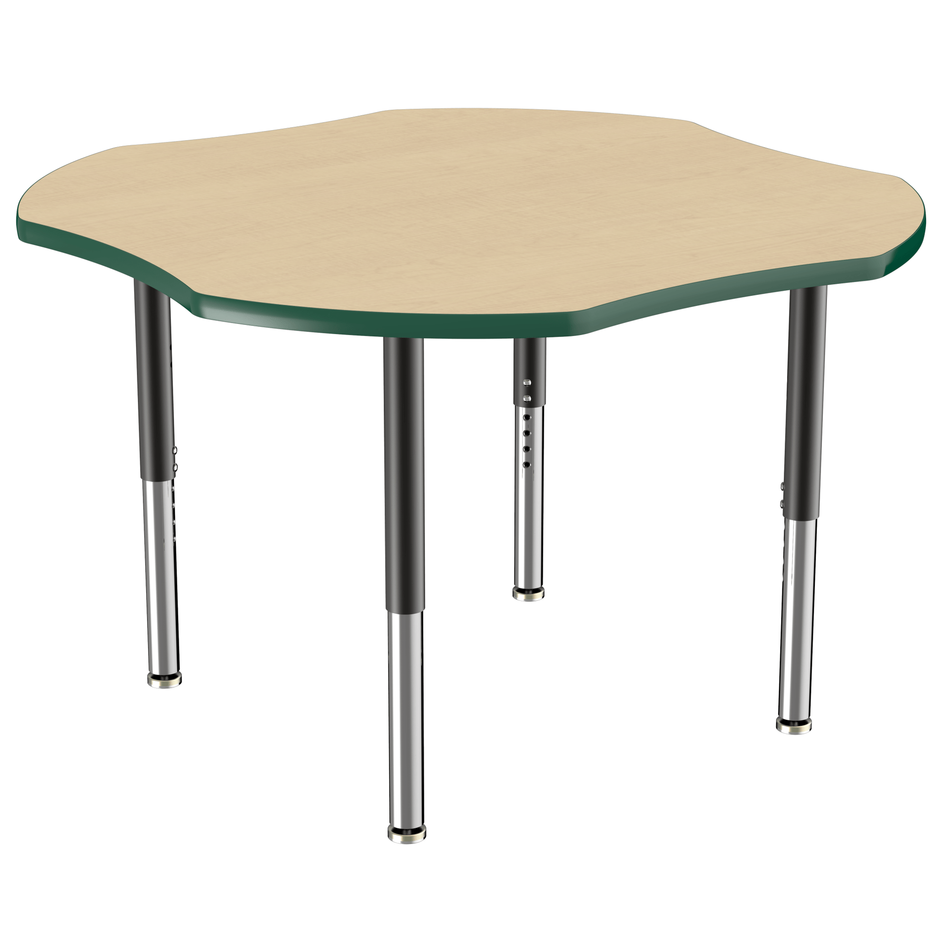 FDP 48" x 48" Clover T - Molding Activity Table with Adjustable Super Legs (FDP - 10084 - XX) - SchoolOutlet