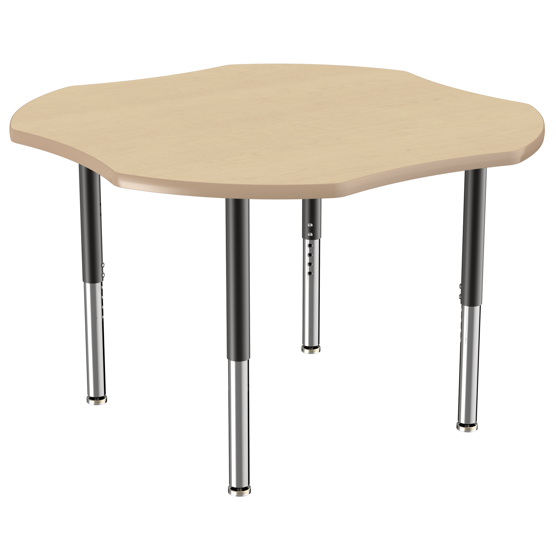 FDP 48" x 48" Clover T - Molding Activity Table with Adjustable Super Legs (FDP - 10084 - XX) - SchoolOutlet