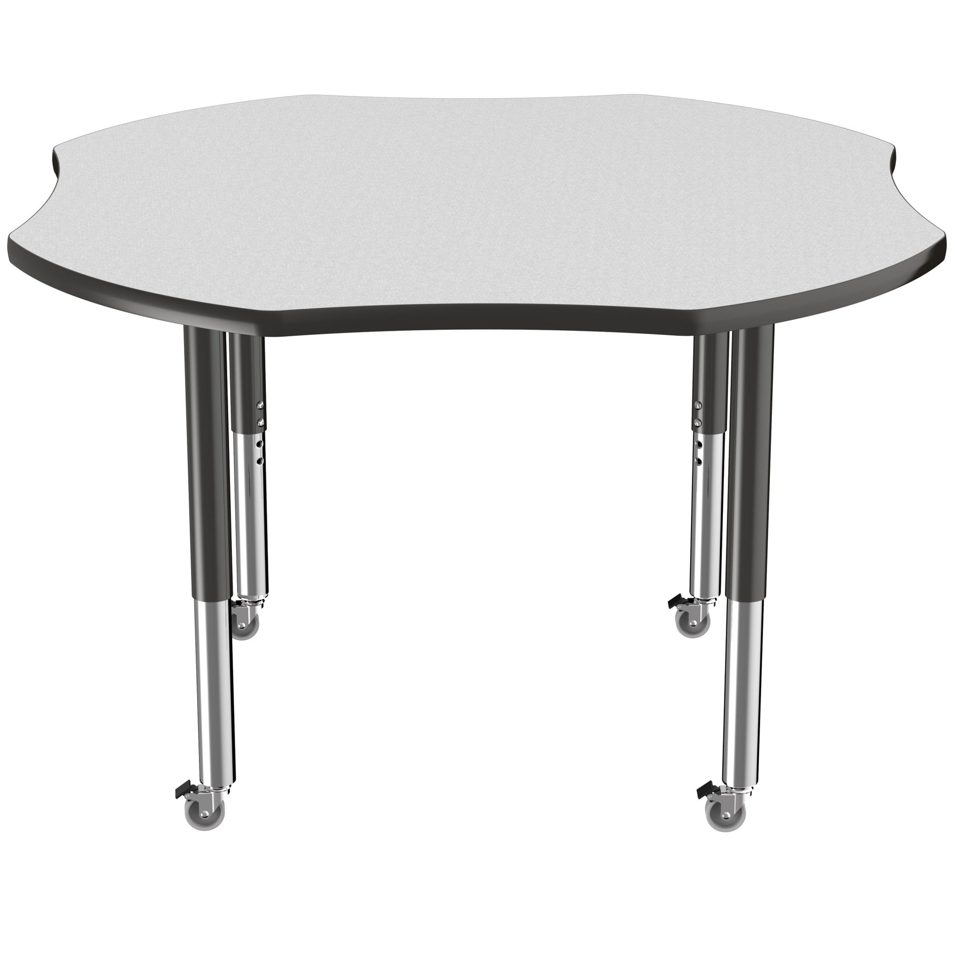 FDP 48" x 48" Clover T - Molding Activity Table with Adjustable Super Legs (FDP - 10084 - XX) - SchoolOutlet