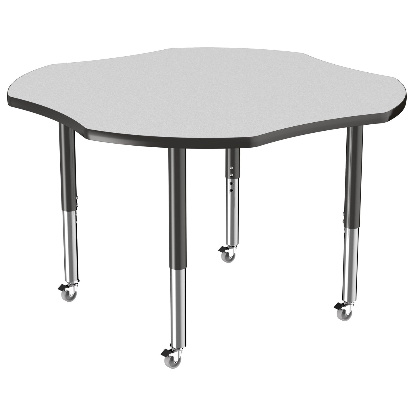 FDP 48" x 48" Clover T - Molding Activity Table with Adjustable Super Legs (FDP - 10084 - XX) - SchoolOutlet