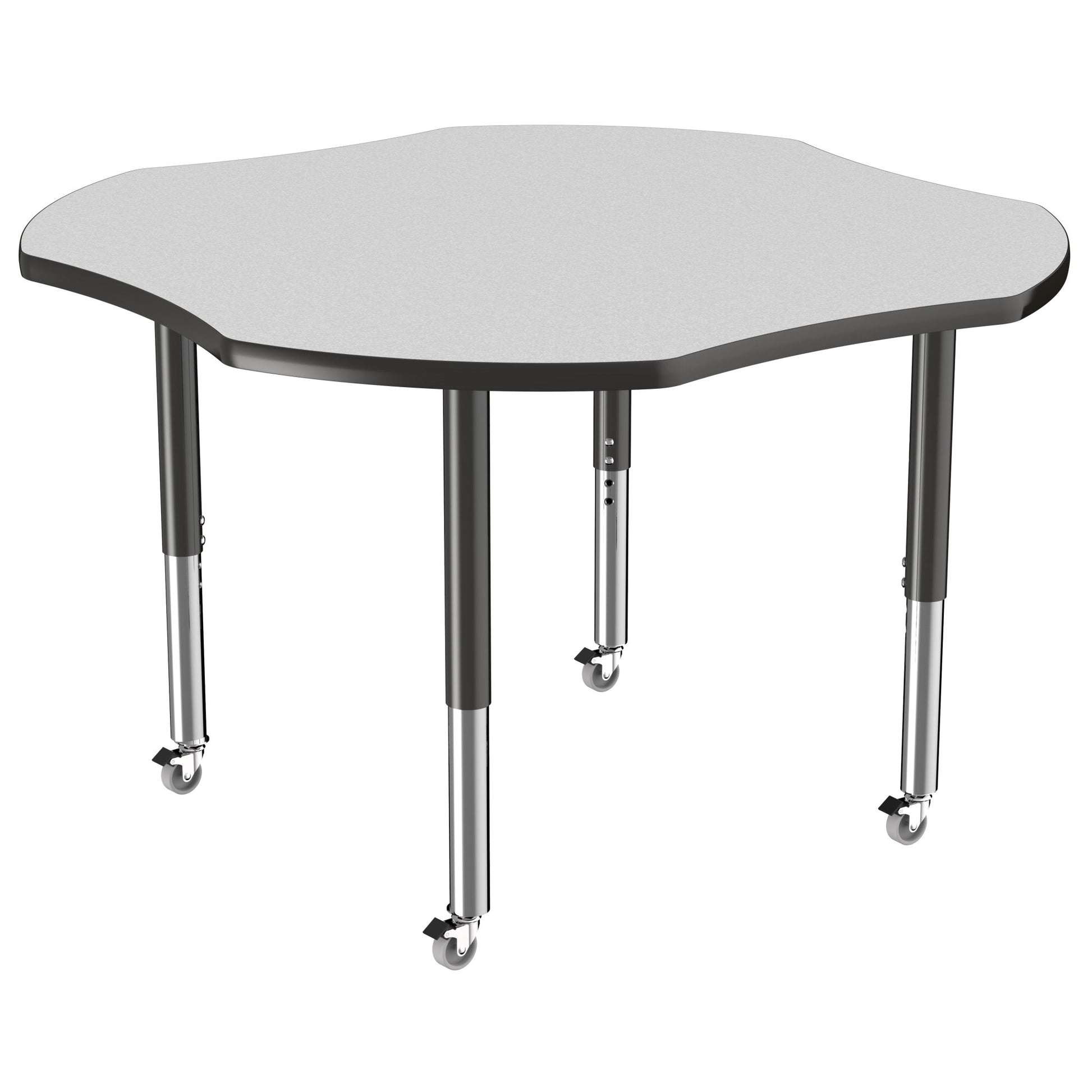 FDP 48" x 48" Clover T - Molding Activity Table with Adjustable Super Legs (FDP - 10084 - XX) - SchoolOutlet