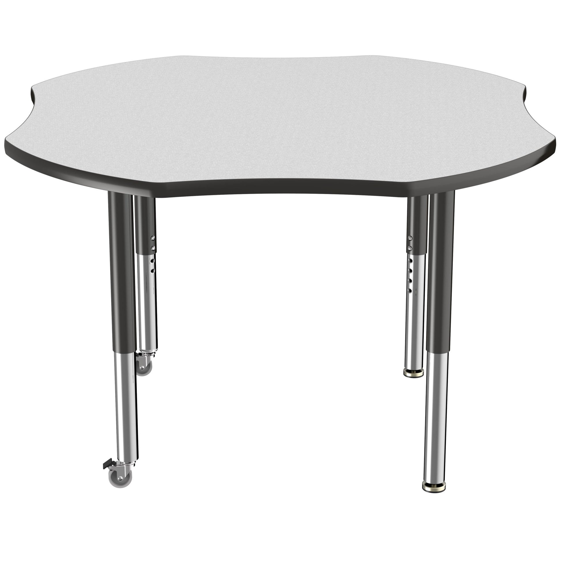 FDP 48" x 48" Clover T - Molding Activity Table with Adjustable Super Legs (FDP - 10084 - XX) - SchoolOutlet