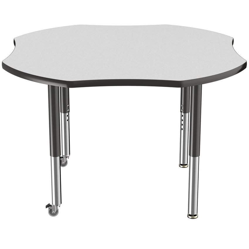 FDP 48" x 48" Clover T - Molding Activity Table with Adjustable Super Legs (FDP - 10084 - XX) - SchoolOutlet