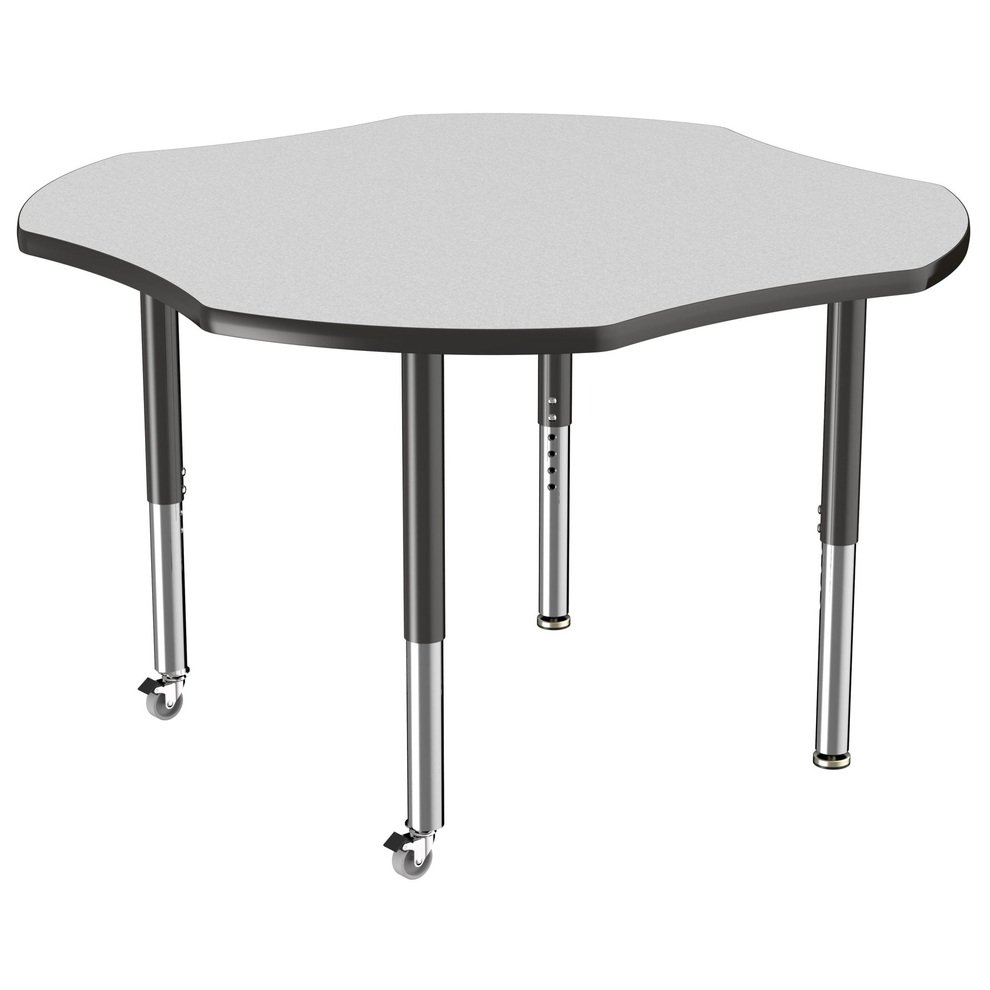 FDP 48" x 48" Clover T - Molding Activity Table with Adjustable Super Legs (FDP - 10084 - XX) - SchoolOutlet