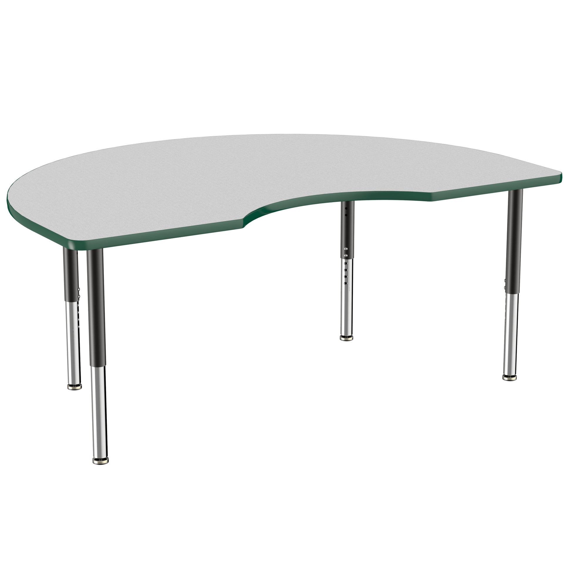 FDP 48" x 72" Kidney T - Molding Activity Table with Adjustable Super Legs (FDP - 10088 - XX) - SchoolOutlet