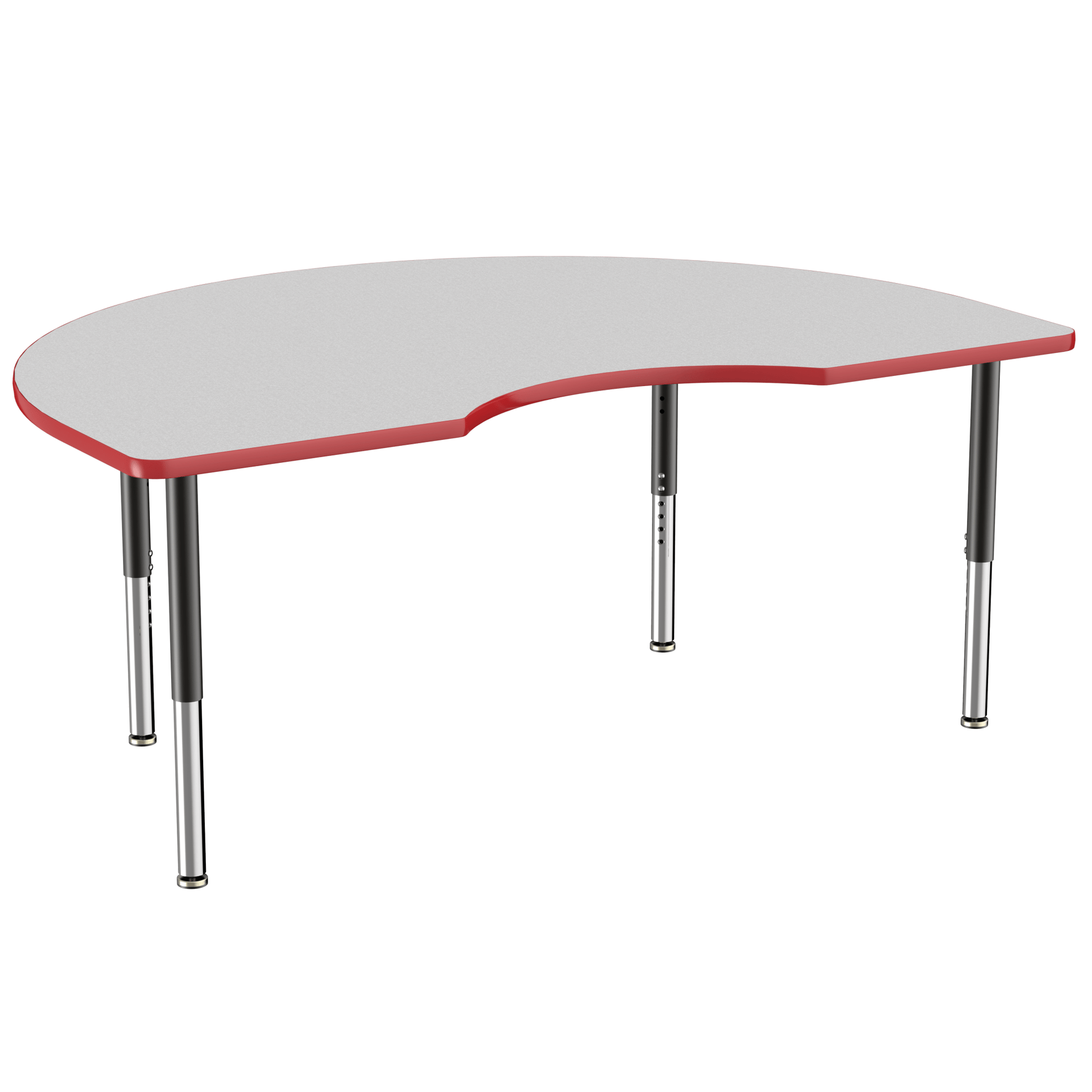 FDP 48" x 72" Kidney T - Molding Activity Table with Adjustable Super Legs (FDP - 10088 - XX) - SchoolOutlet