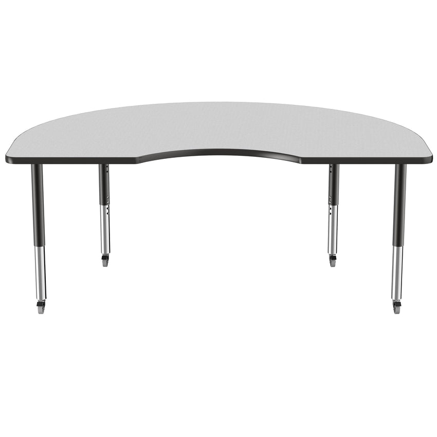 FDP 48" x 72" Kidney T - Molding Activity Table with Adjustable Super Legs (FDP - 10088 - XX) - SchoolOutlet