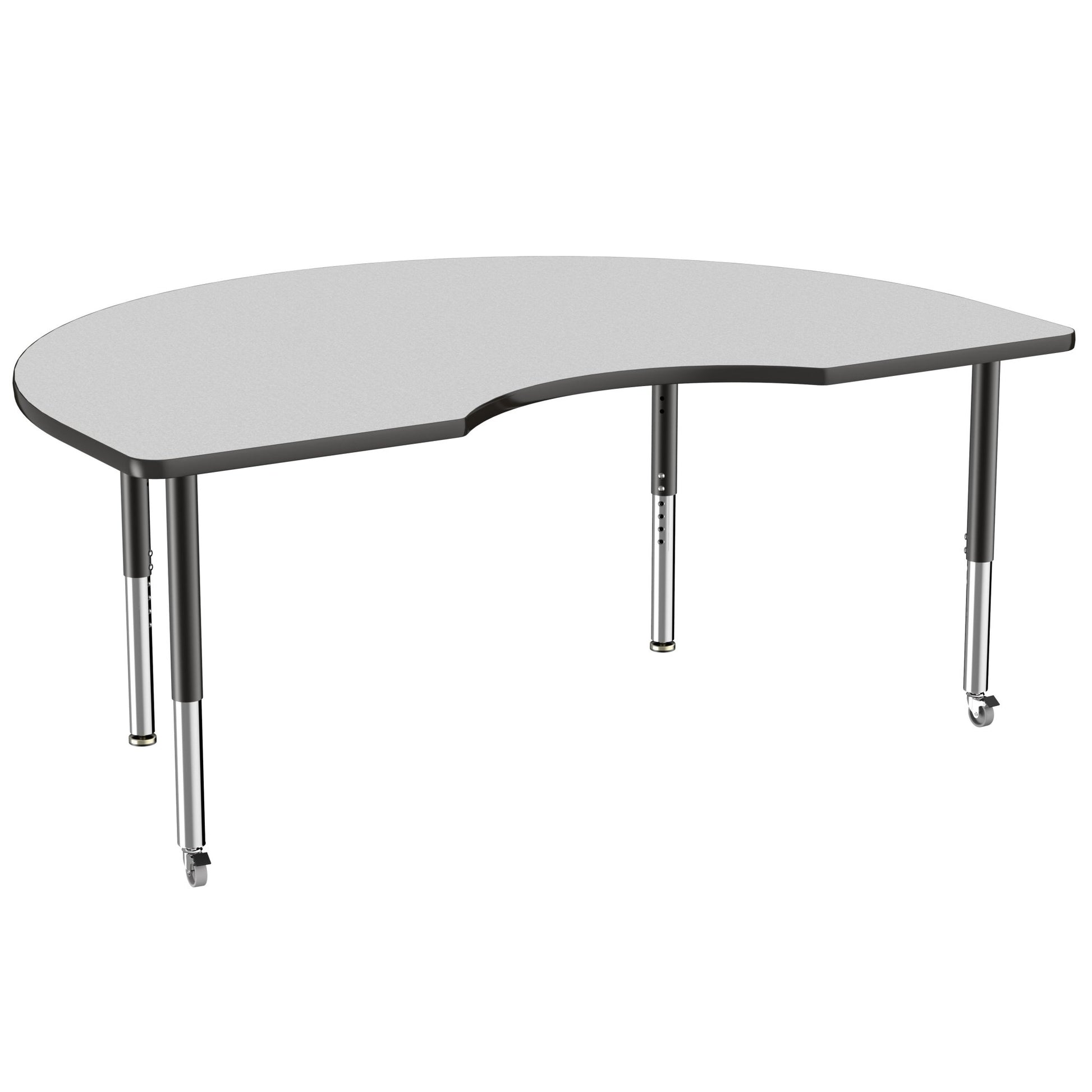 FDP 48" x 72" Kidney T - Molding Activity Table with Adjustable Super Legs (FDP - 10088 - XX) - SchoolOutlet