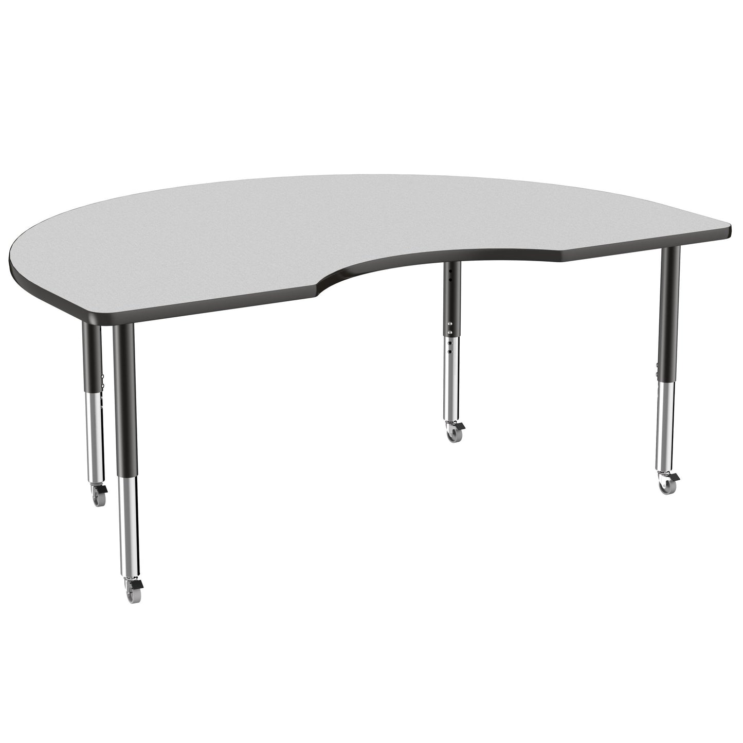 FDP 48" x 72" Kidney T - Molding Activity Table with Adjustable Super Legs (FDP - 10088 - XX) - SchoolOutlet