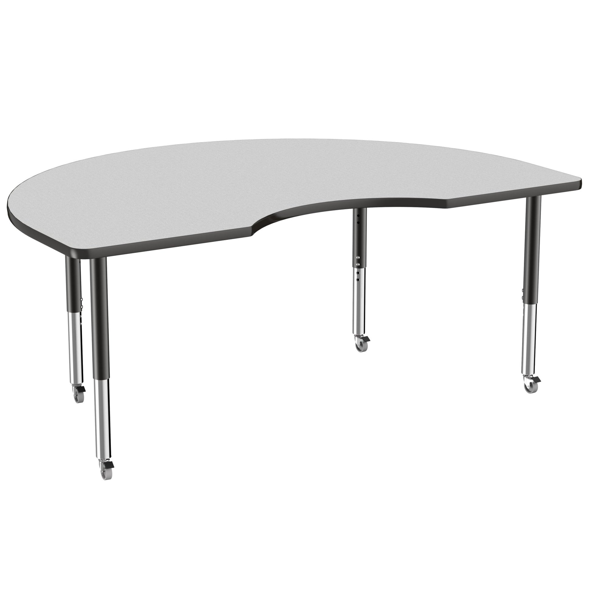 FDP 48" x 72" Kidney T - Molding Activity Table with Adjustable Super Legs (FDP - 10088 - XX) - SchoolOutlet