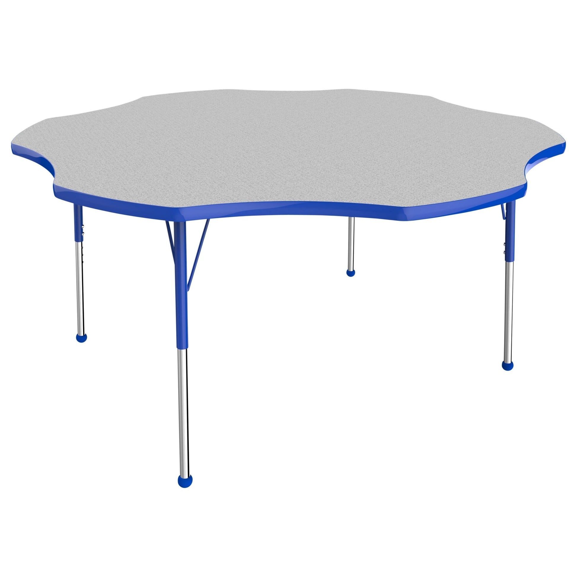 FDP 60" x 60" Flower T - Molding Activity Table with Adjustable Standard Ball Glide Legs (FDP - 10090 - XX) - SchoolOutlet