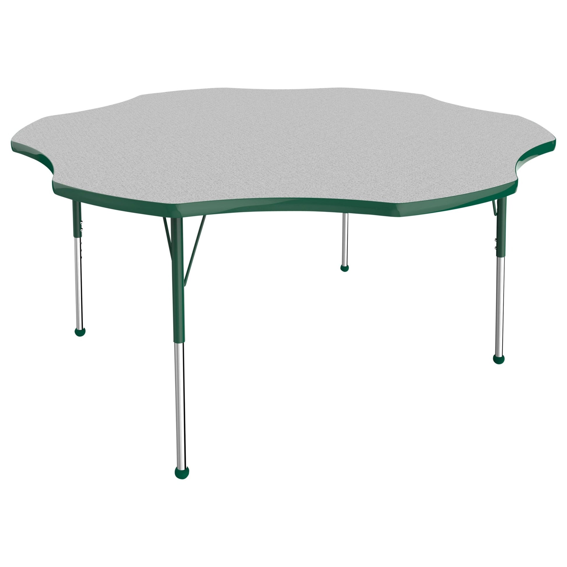 FDP 60" x 60" Flower T - Molding Activity Table with Adjustable Standard Ball Glide Legs (FDP - 10090 - XX) - SchoolOutlet