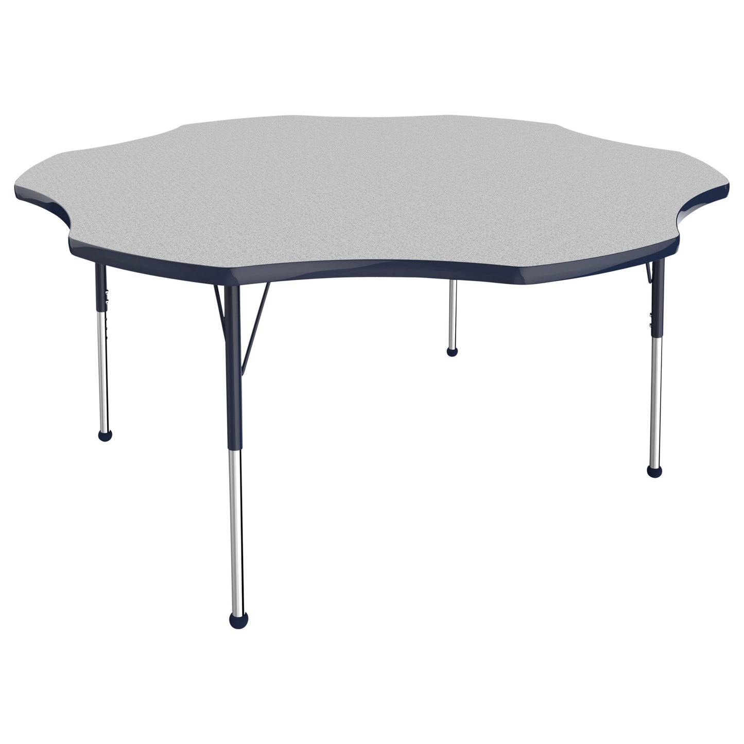 FDP 60" x 60" Flower T - Molding Activity Table with Adjustable Standard Ball Glide Legs (FDP - 10090 - XX) - SchoolOutlet