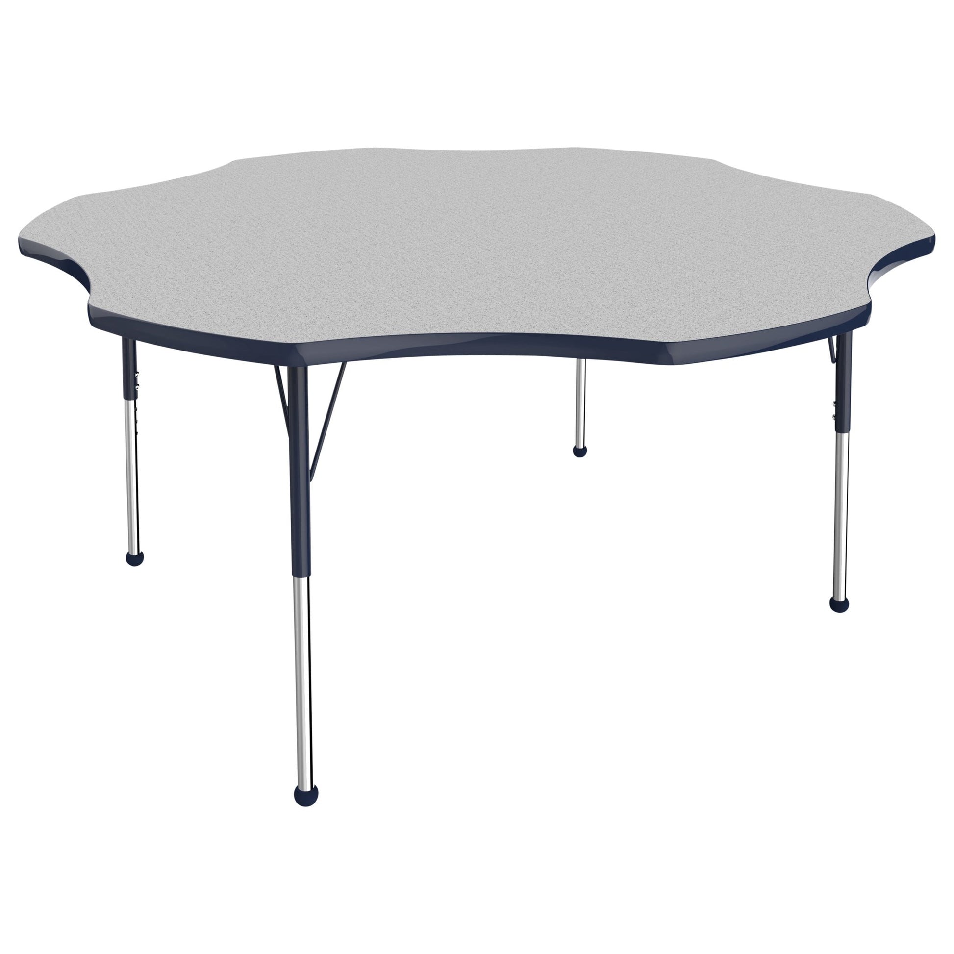 FDP 60" x 60" Flower T - Molding Activity Table with Adjustable Standard Ball Glide Legs (FDP - 10090 - XX) - SchoolOutlet