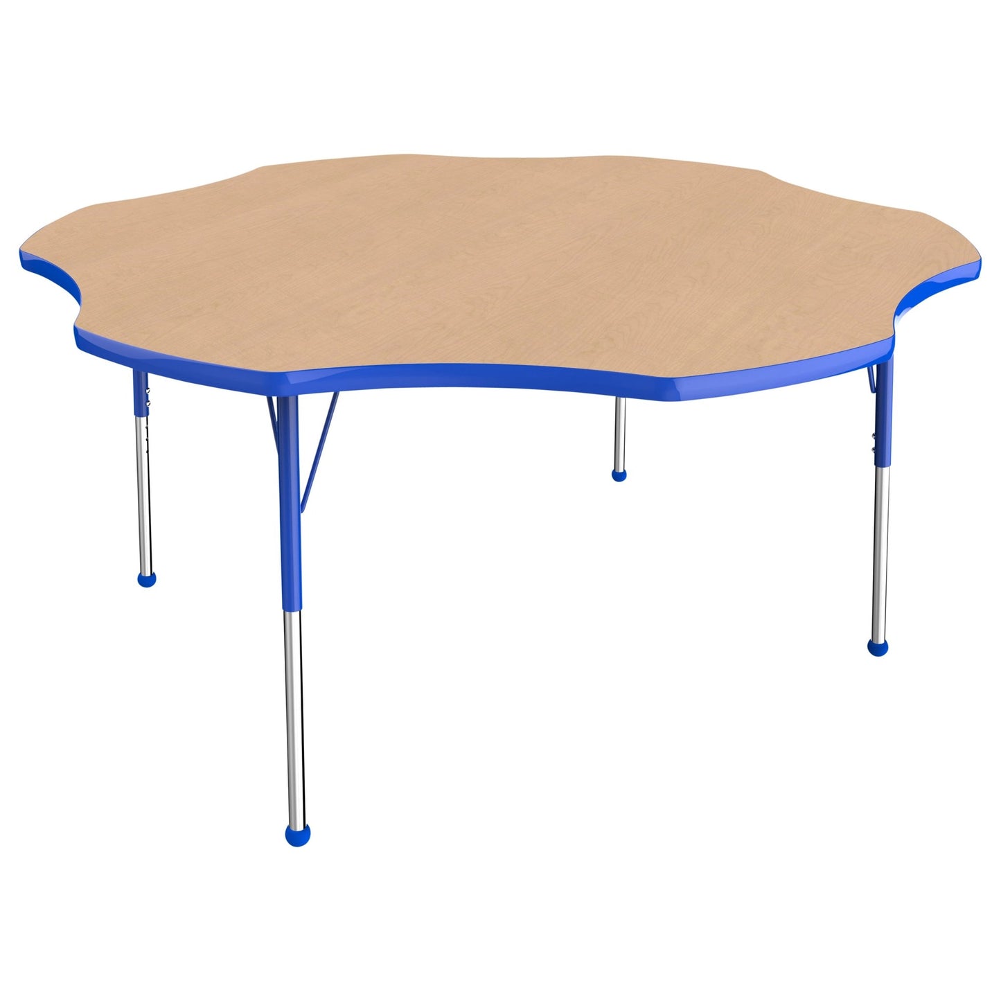 FDP 60" x 60" Flower T - Molding Activity Table with Adjustable Standard Ball Glide Legs (FDP - 10090 - XX) - SchoolOutlet