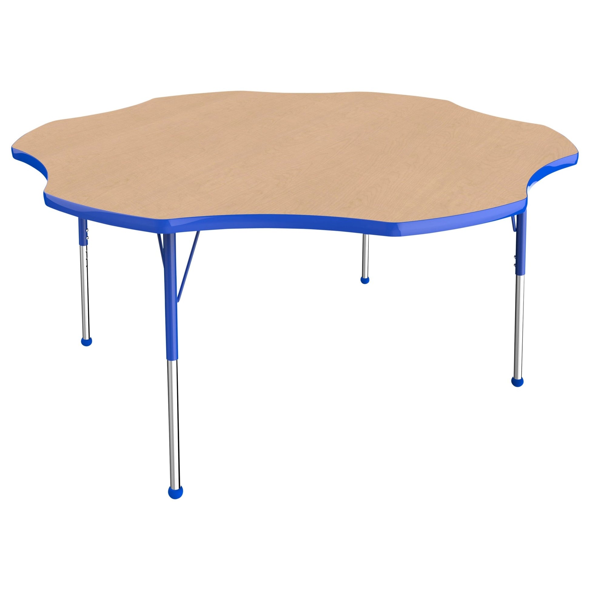 FDP 60" x 60" Flower T - Molding Activity Table with Adjustable Standard Ball Glide Legs (FDP - 10090 - XX) - SchoolOutlet