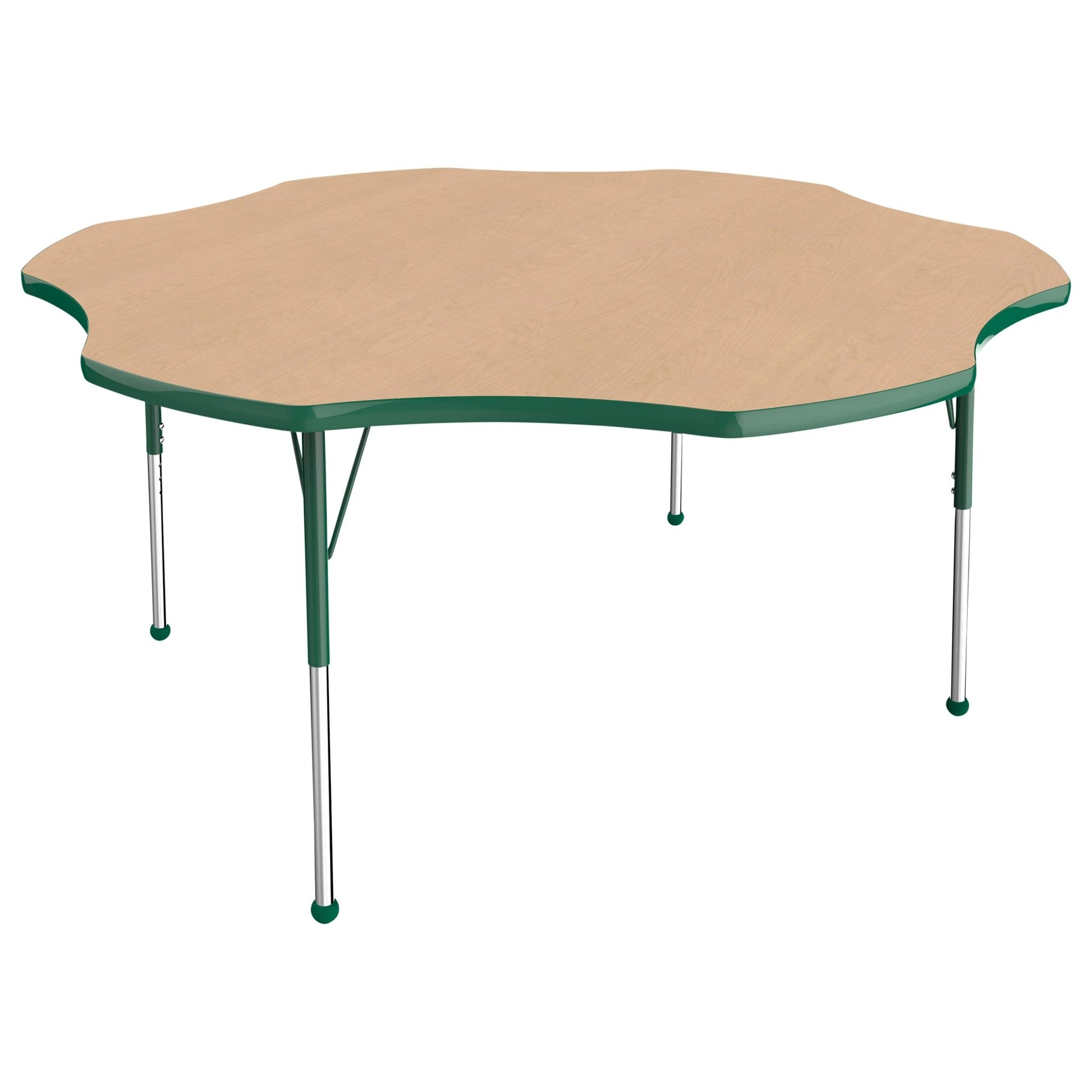 FDP 60" x 60" Flower T - Molding Activity Table with Adjustable Standard Ball Glide Legs (FDP - 10090 - XX) - SchoolOutlet