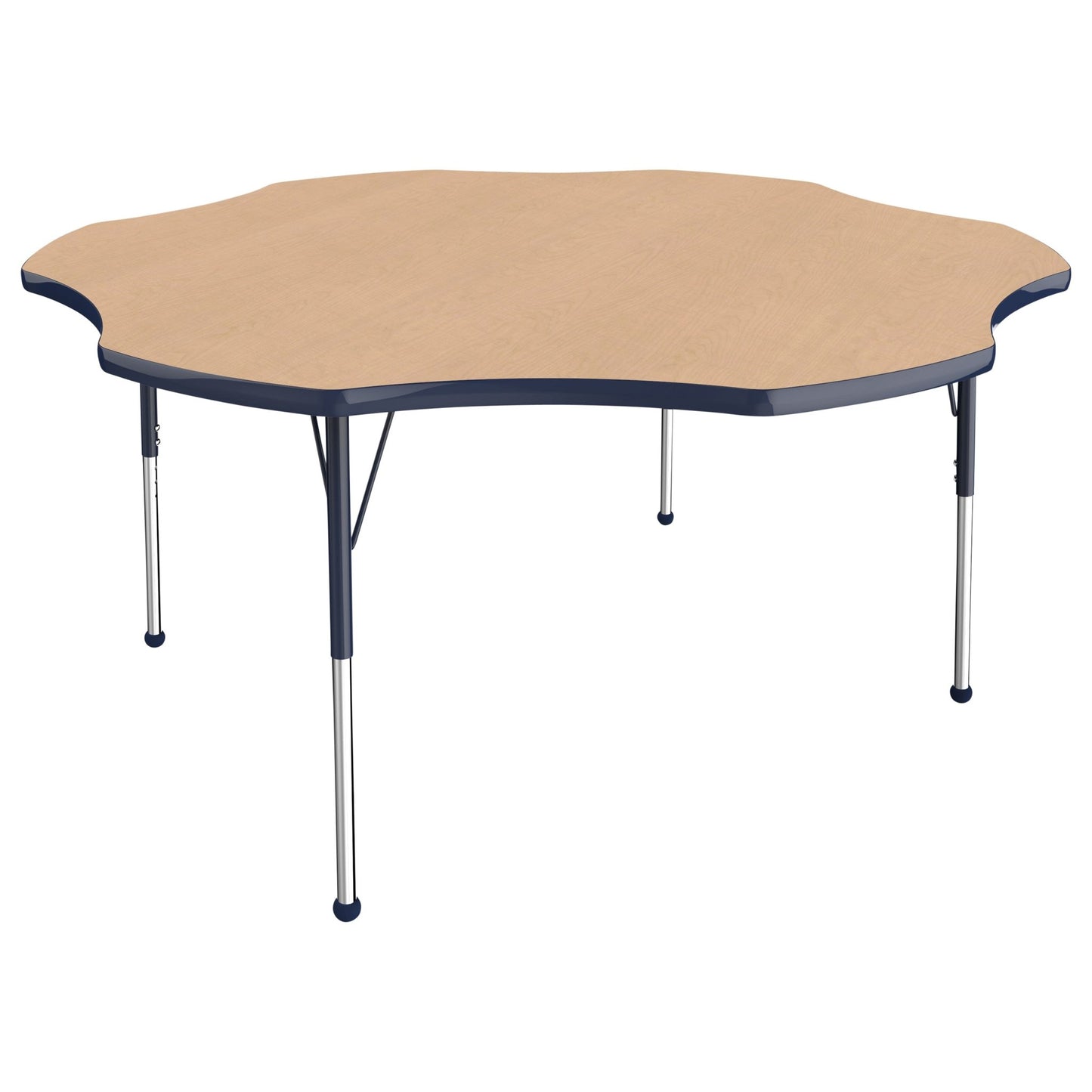FDP 60" x 60" Flower T - Molding Activity Table with Adjustable Standard Ball Glide Legs (FDP - 10090 - XX) - SchoolOutlet