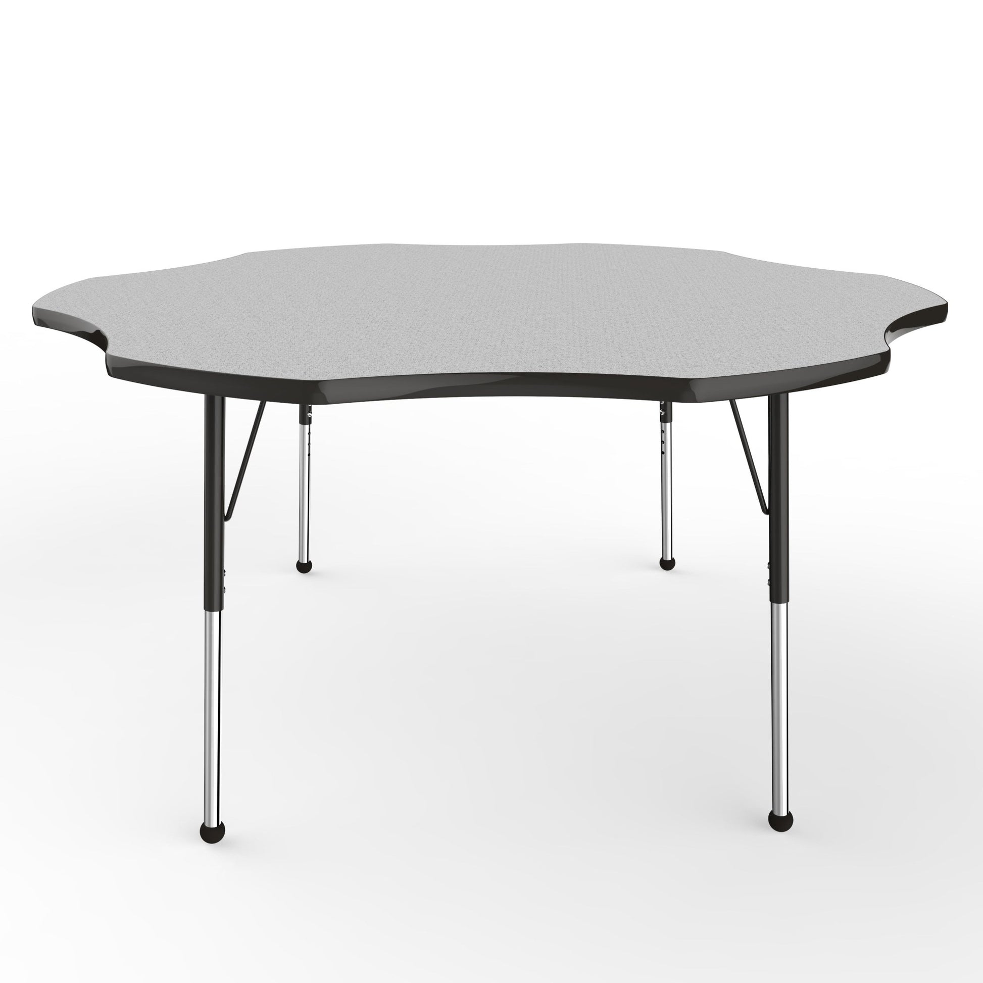 FDP 60" x 60" Flower T - Molding Activity Table with Adjustable Standard Ball Glide Legs (FDP - 10090 - XX) - SchoolOutlet