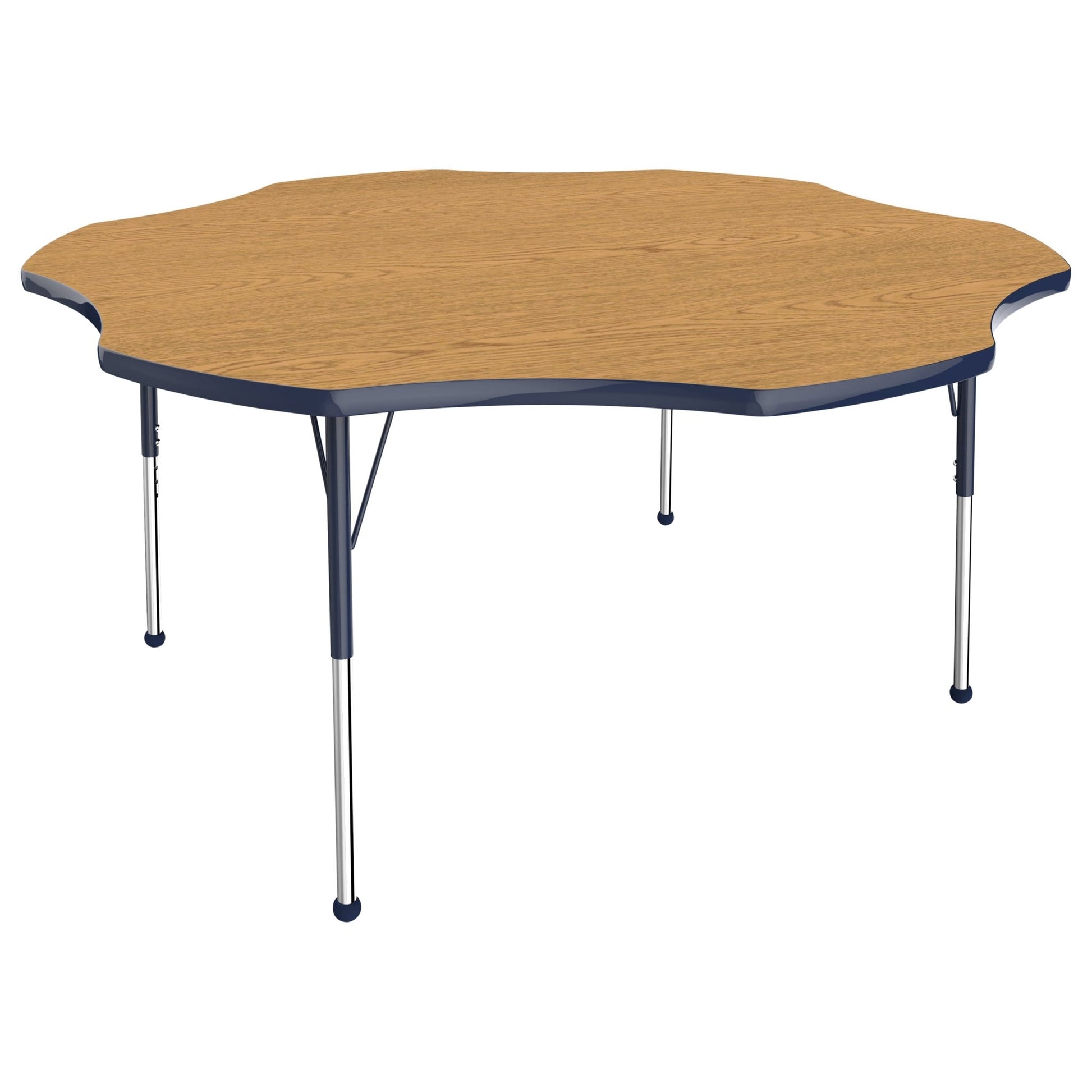 FDP 60" x 60" Flower T - Molding Activity Table with Adjustable Standard Ball Glide Legs (FDP - 10090 - XX) - SchoolOutlet