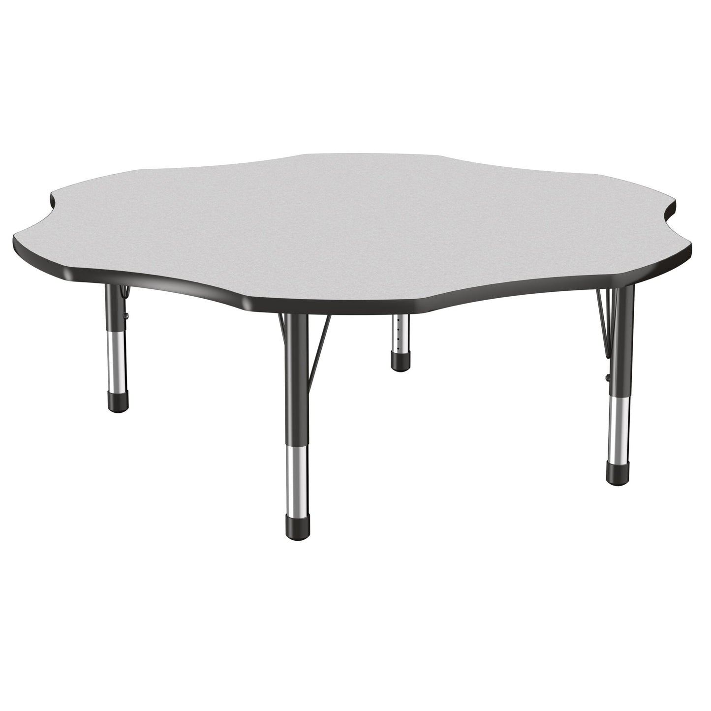 FDP 60" x 60" Flower T - Molding Activity Table with Adjustable Chunky Legs (FDP - 10091 - XX) - SchoolOutlet