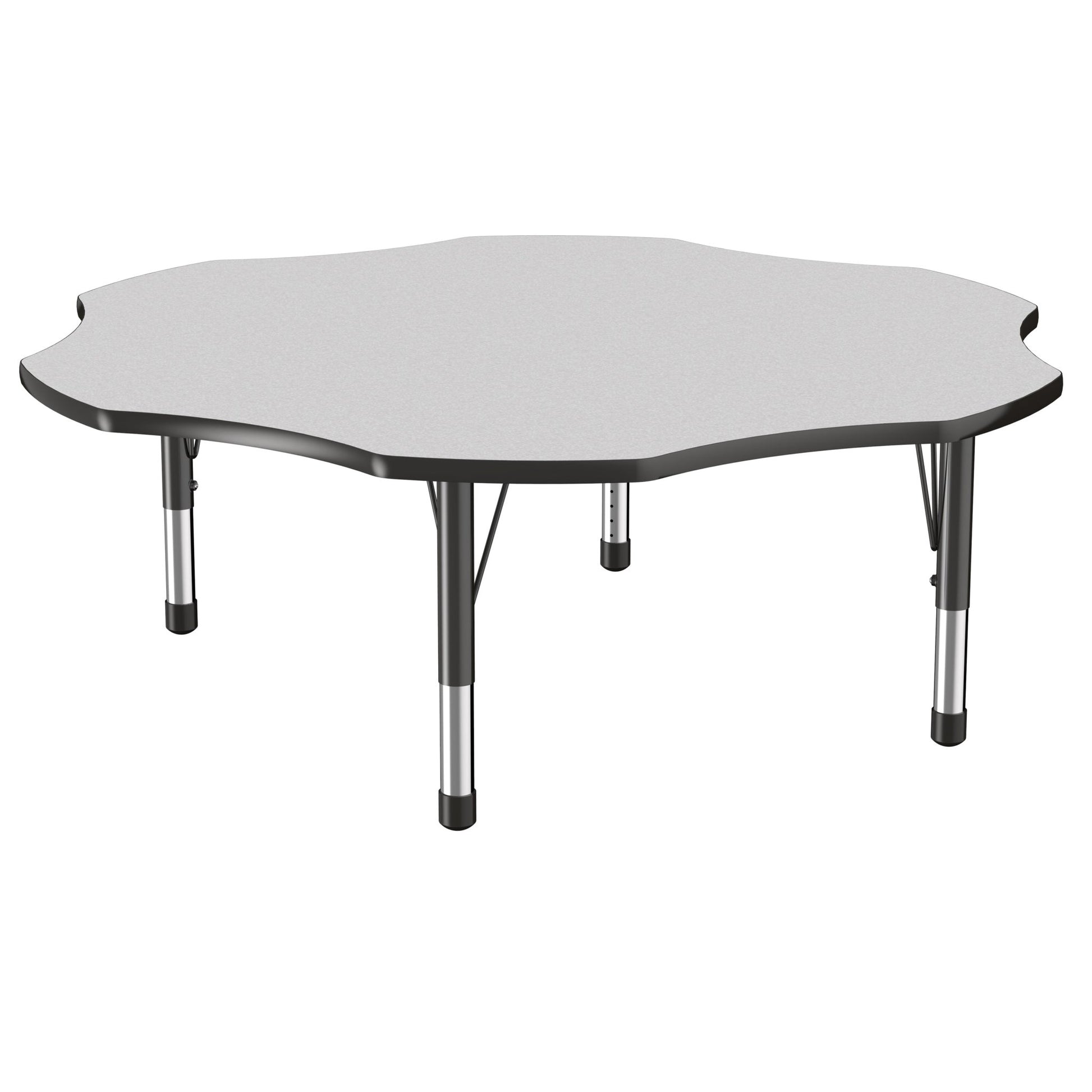 FDP 60" x 60" Flower T - Molding Activity Table with Adjustable Chunky Legs (FDP - 10091 - XX) - SchoolOutlet