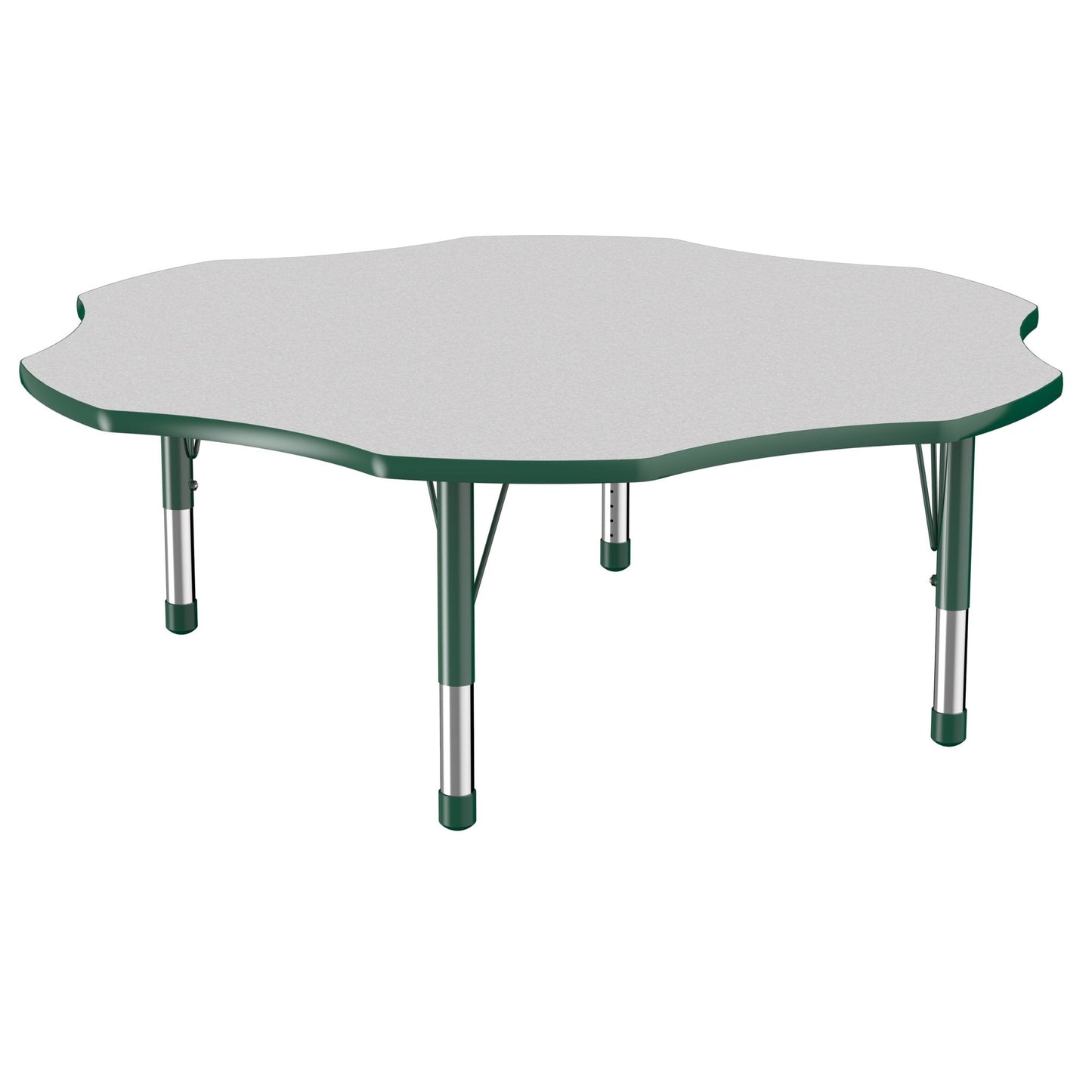 FDP 60" x 60" Flower T - Molding Activity Table with Adjustable Chunky Legs (FDP - 10091 - XX) - SchoolOutlet