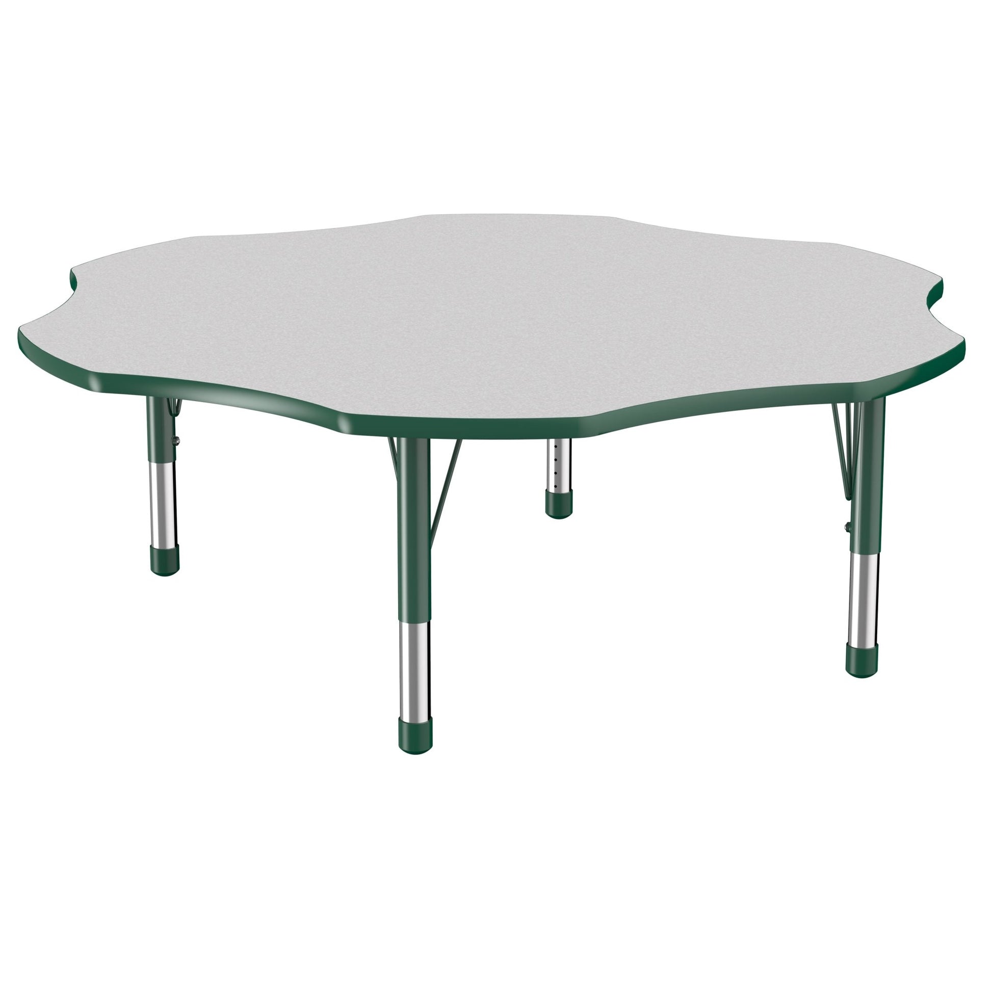 FDP 60" x 60" Flower T - Molding Activity Table with Adjustable Chunky Legs (FDP - 10091 - XX) - SchoolOutlet