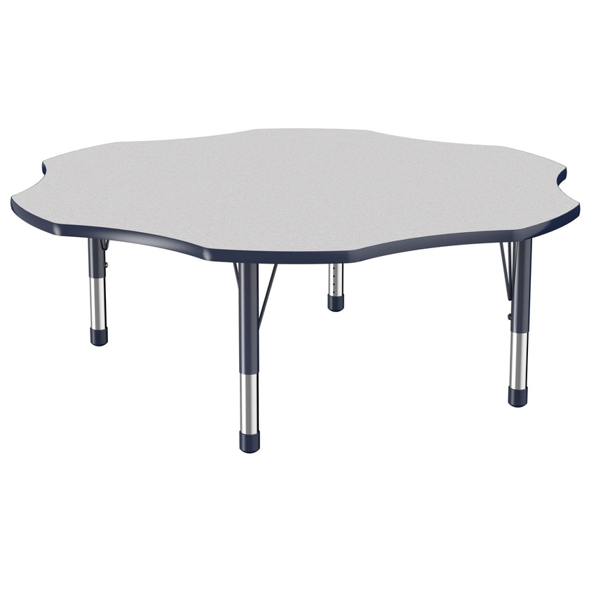 FDP 60" x 60" Flower T - Molding Activity Table with Adjustable Chunky Legs (FDP - 10091 - XX) - SchoolOutlet