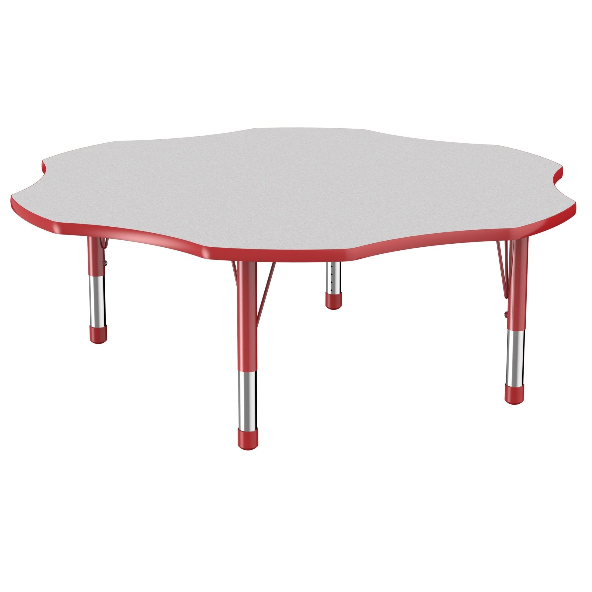 FDP 60" x 60" Flower T - Molding Activity Table with Adjustable Chunky Legs (FDP - 10091 - XX) - SchoolOutlet