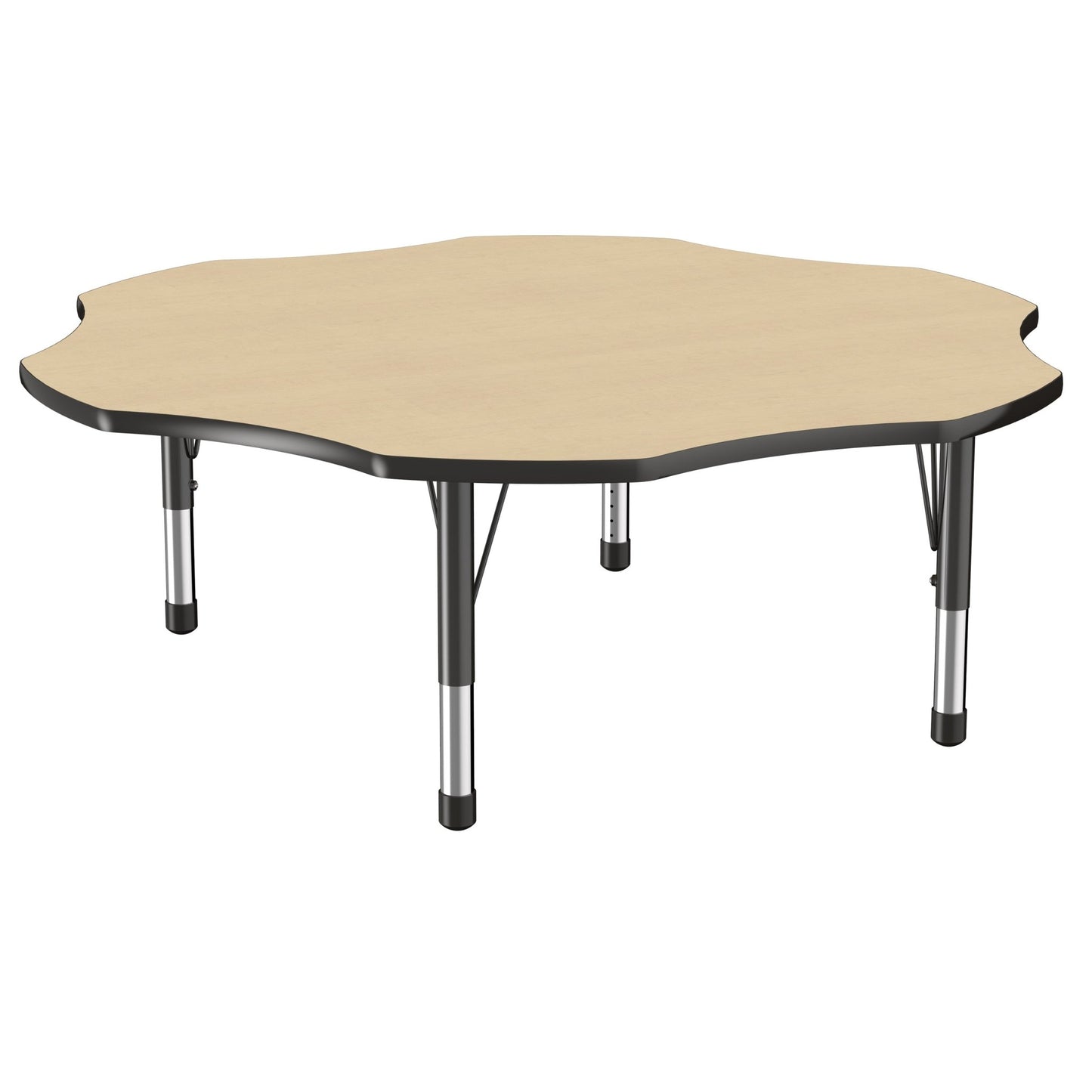 FDP 60" x 60" Flower T - Molding Activity Table with Adjustable Chunky Legs (FDP - 10091 - XX) - SchoolOutlet