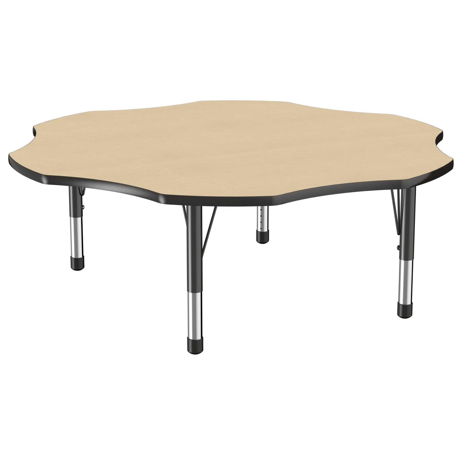 FDP 60" x 60" Flower T - Molding Activity Table with Adjustable Chunky Legs (FDP - 10091 - XX) - SchoolOutlet