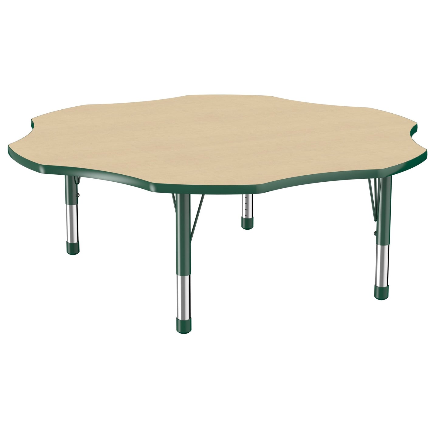 FDP 60" x 60" Flower T - Molding Activity Table with Adjustable Chunky Legs (FDP - 10091 - XX) - SchoolOutlet
