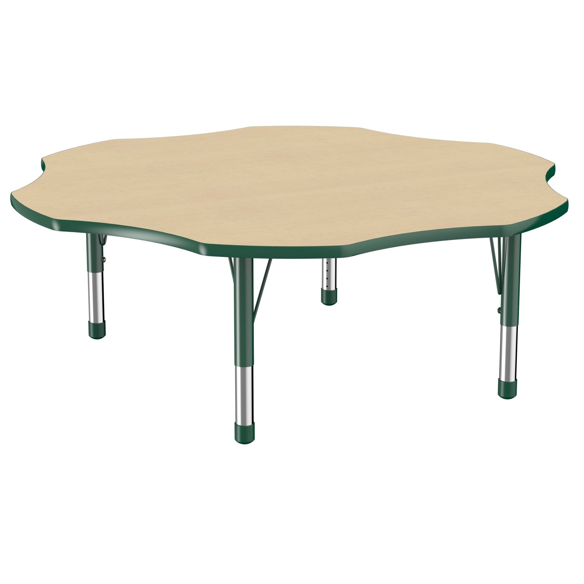 FDP 60" x 60" Flower T - Molding Activity Table with Adjustable Chunky Legs (FDP - 10091 - XX) - SchoolOutlet